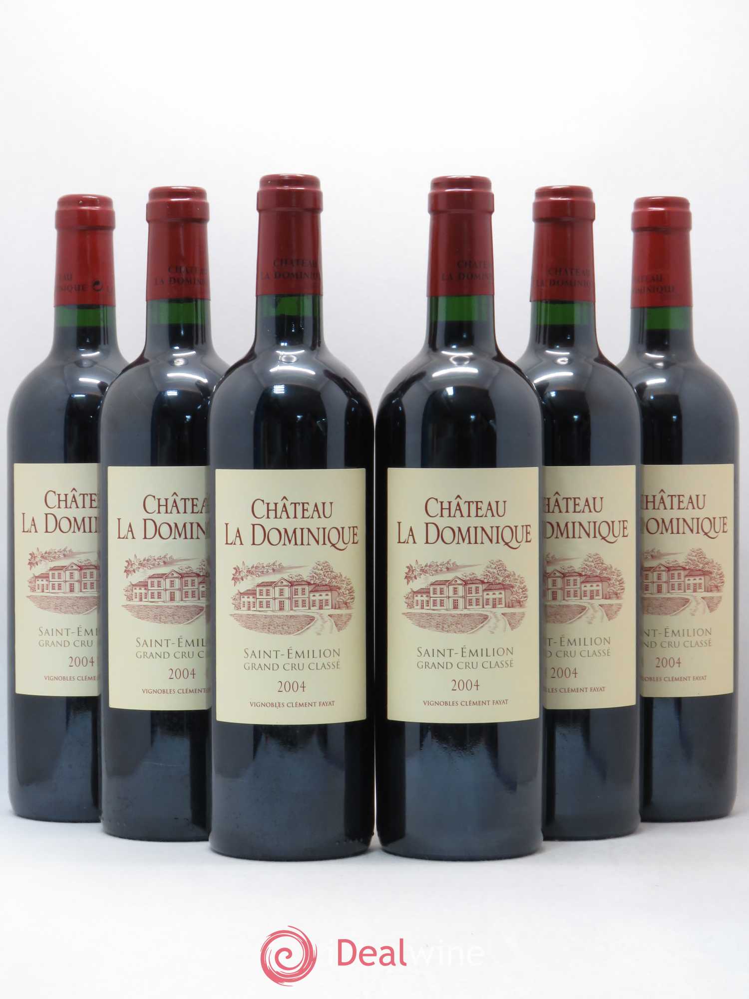 Château la Dominique Grand Cru Classé 2004 - Lot de 6 bouteilles - 0