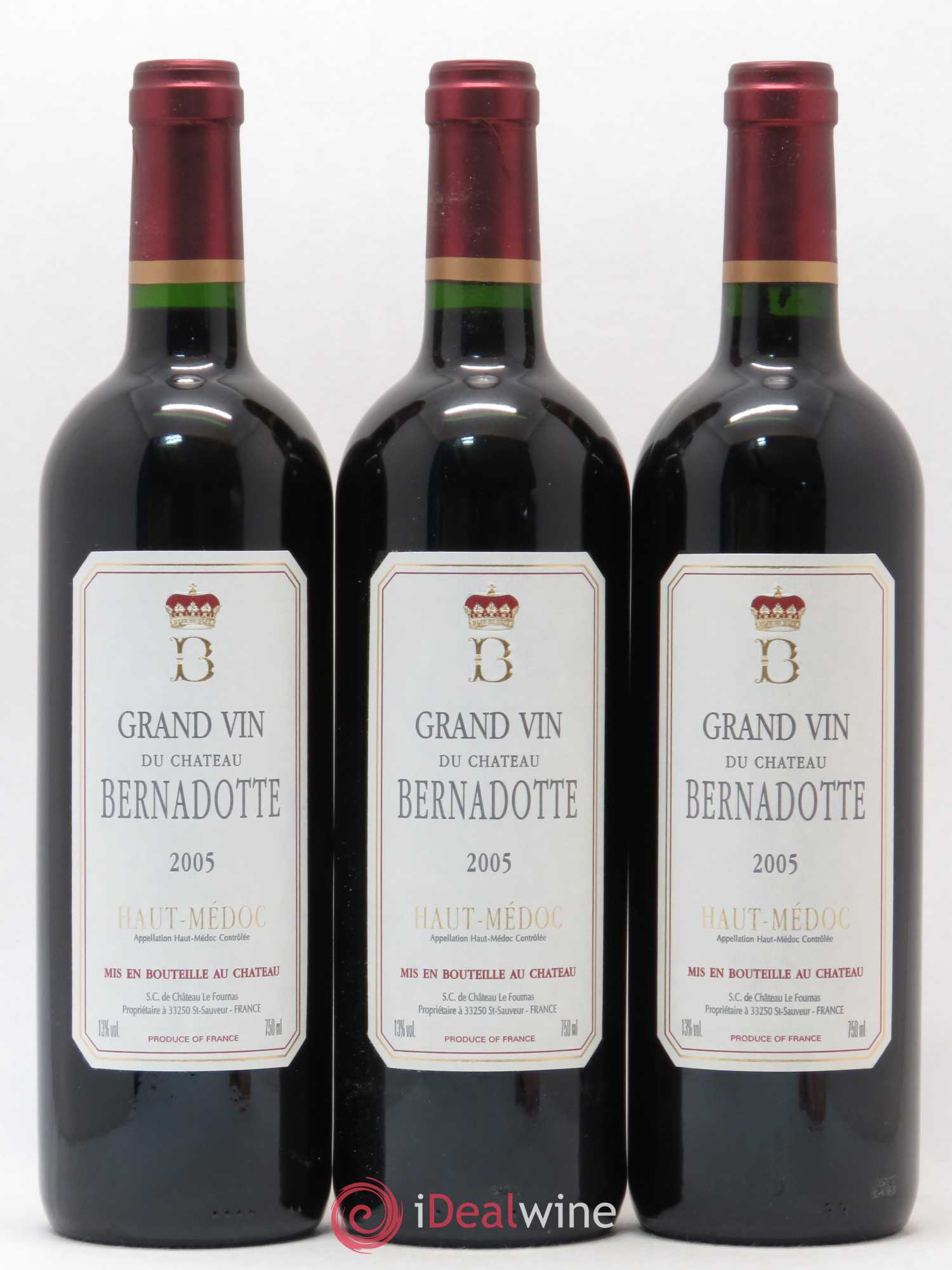 Château Bernadotte 2005 - Lot de 6 bouteilles - 2