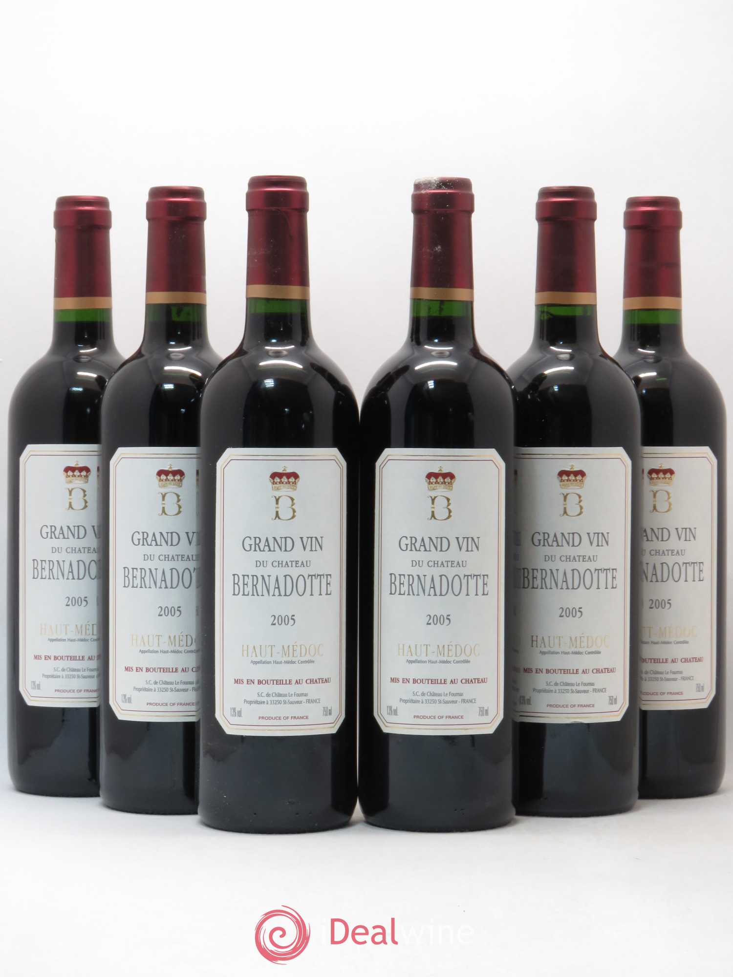 Château Bernadotte 2005 - Lot de 6 bouteilles - 0