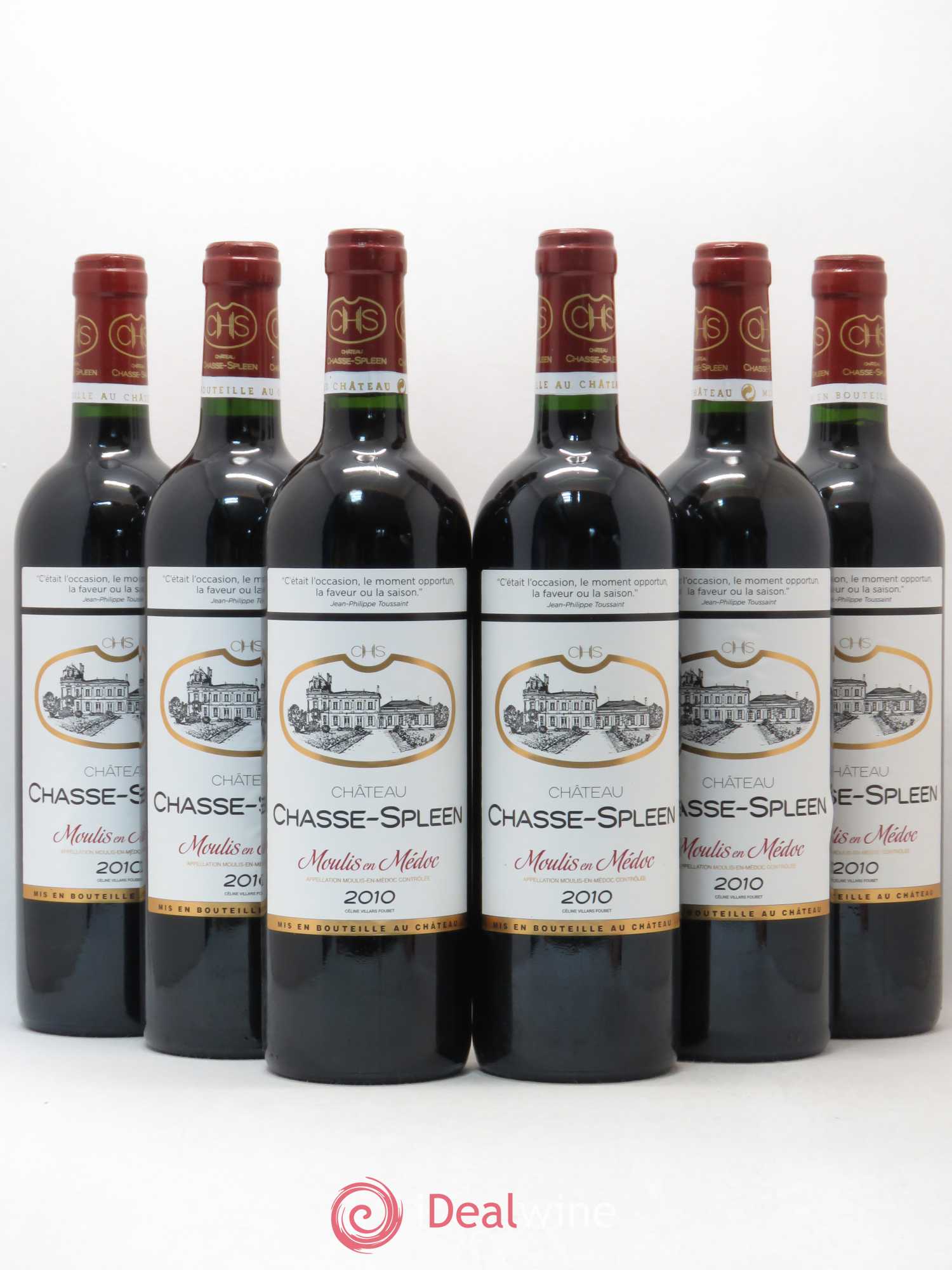 Château Chasse Spleen 2010 - Lot de 6 bouteilles - 0