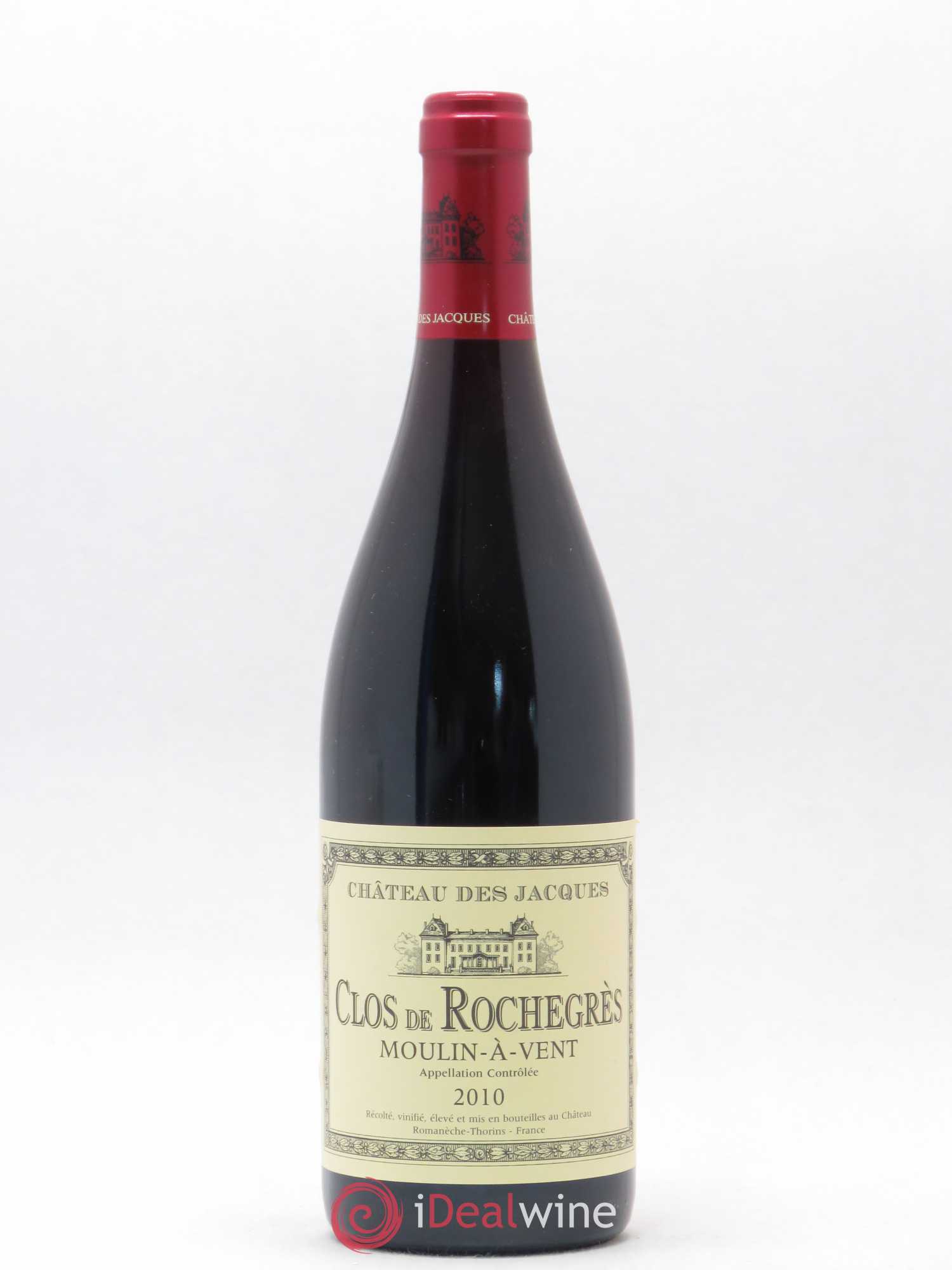 Moulin-à-Vent Clos de Rochegrès Château des Jacques Louis Jadot 2010 - Lot de 1 bouteille - 0