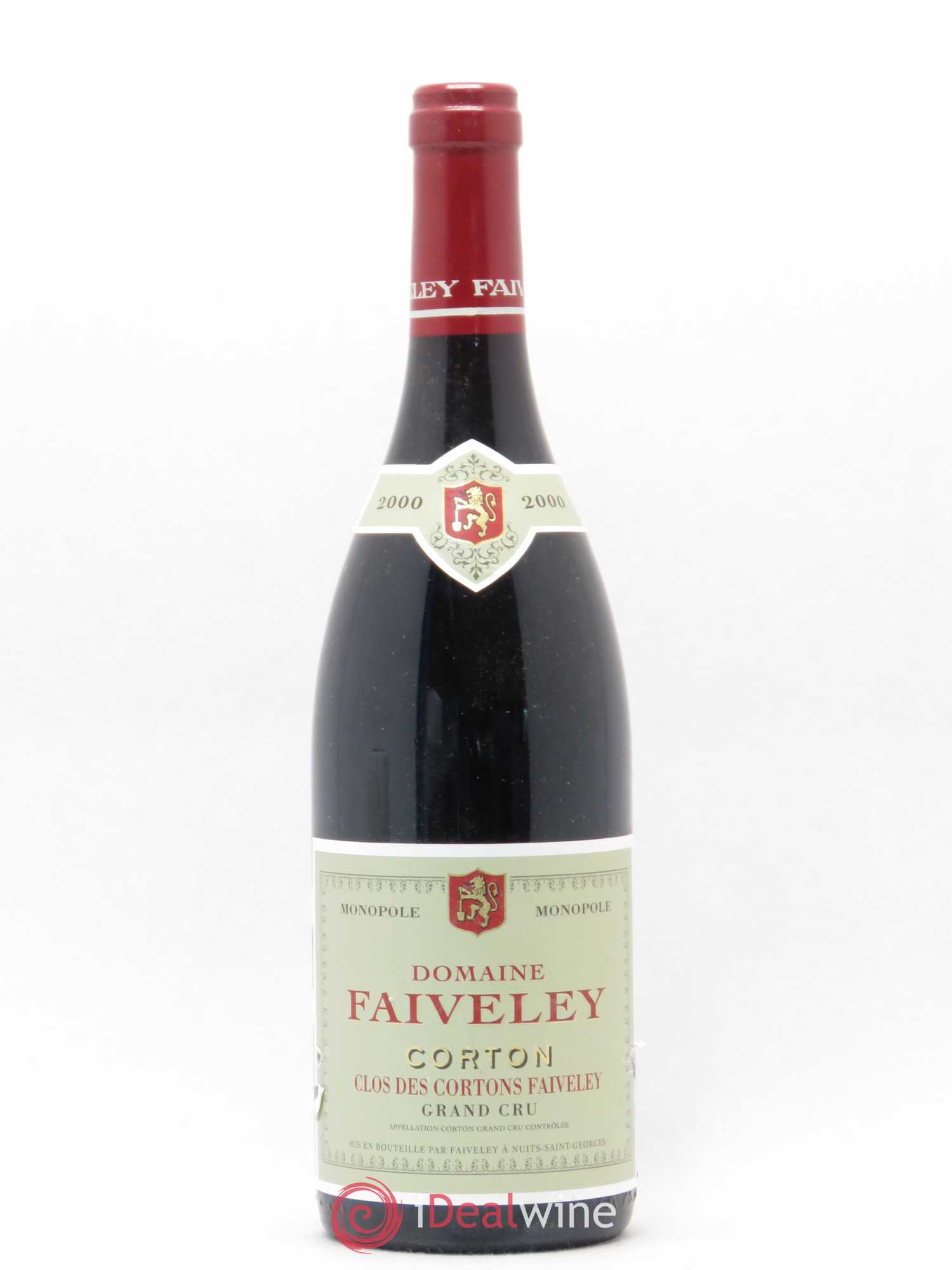 Corton Grand Cru Clos des Cortons Faiveley 2000 - Lot de 1 bouteille - 0
