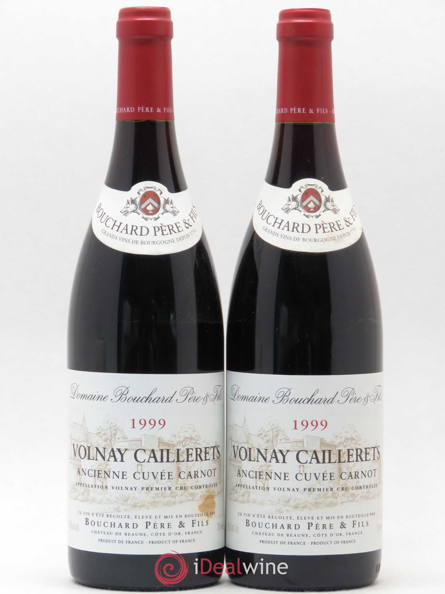 Volnay 1er Cru Caillerets - Ancienne Cuvée Carnot Bouchard Père & Fils 1999 - Lot de 2 bouteilles - 0