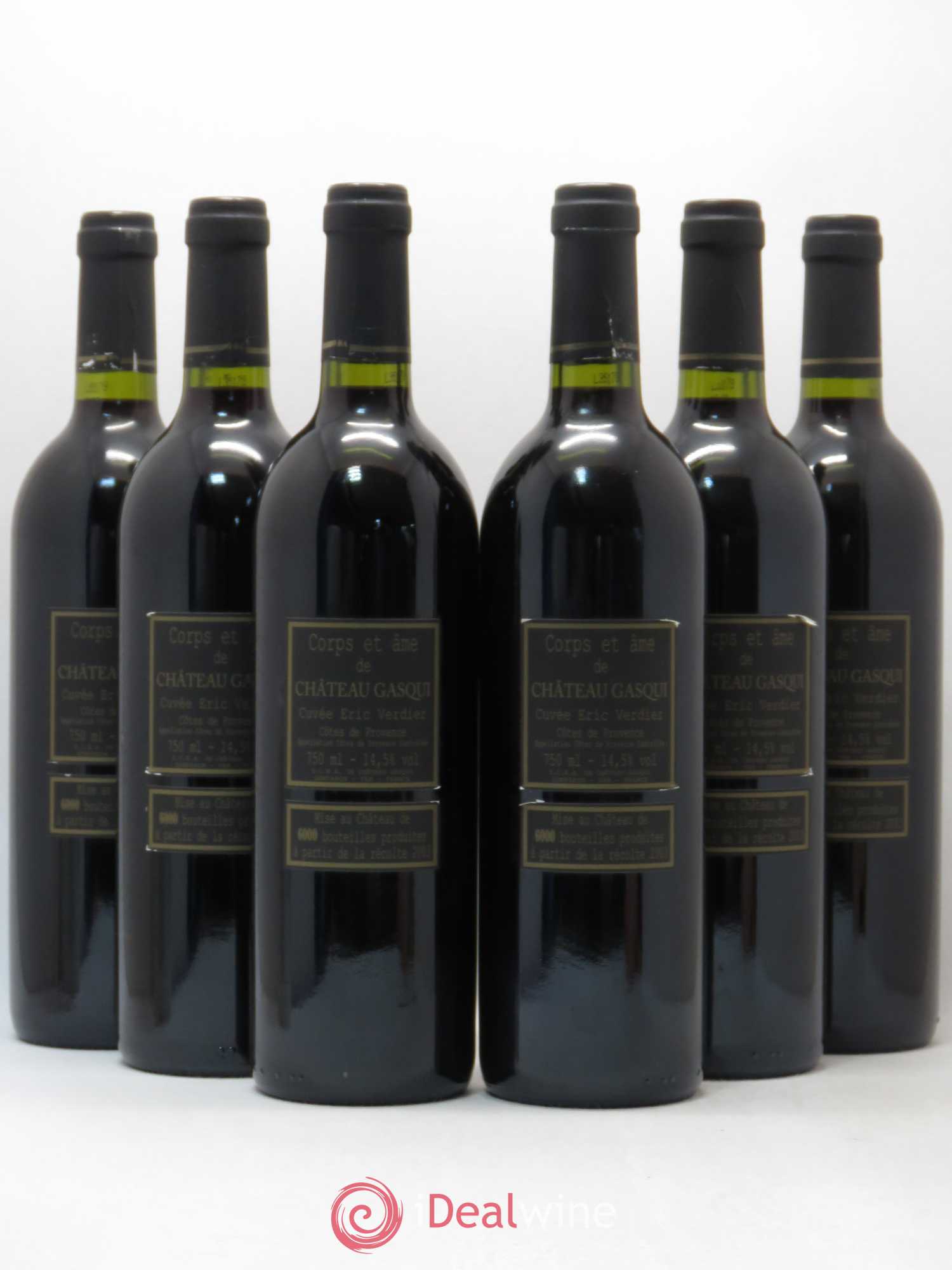 Côtes de Provence Cuvée Corps et Ame Château Gasqui 2003 - Posten von 6 Flaschen - 0