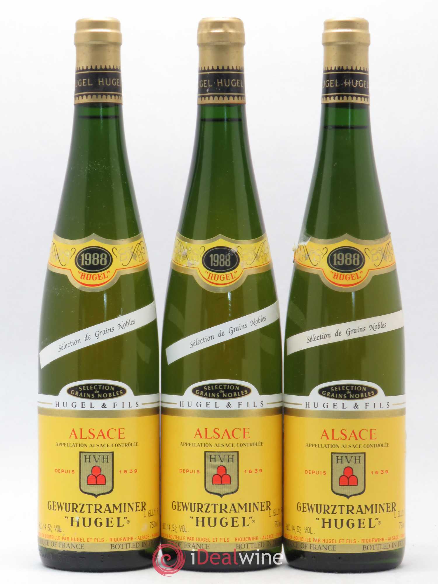 Gewurztraminer Sélection de Grains Nobles Hugel (Domaine) 1988 - Lotto di 3 bottiglie - 0