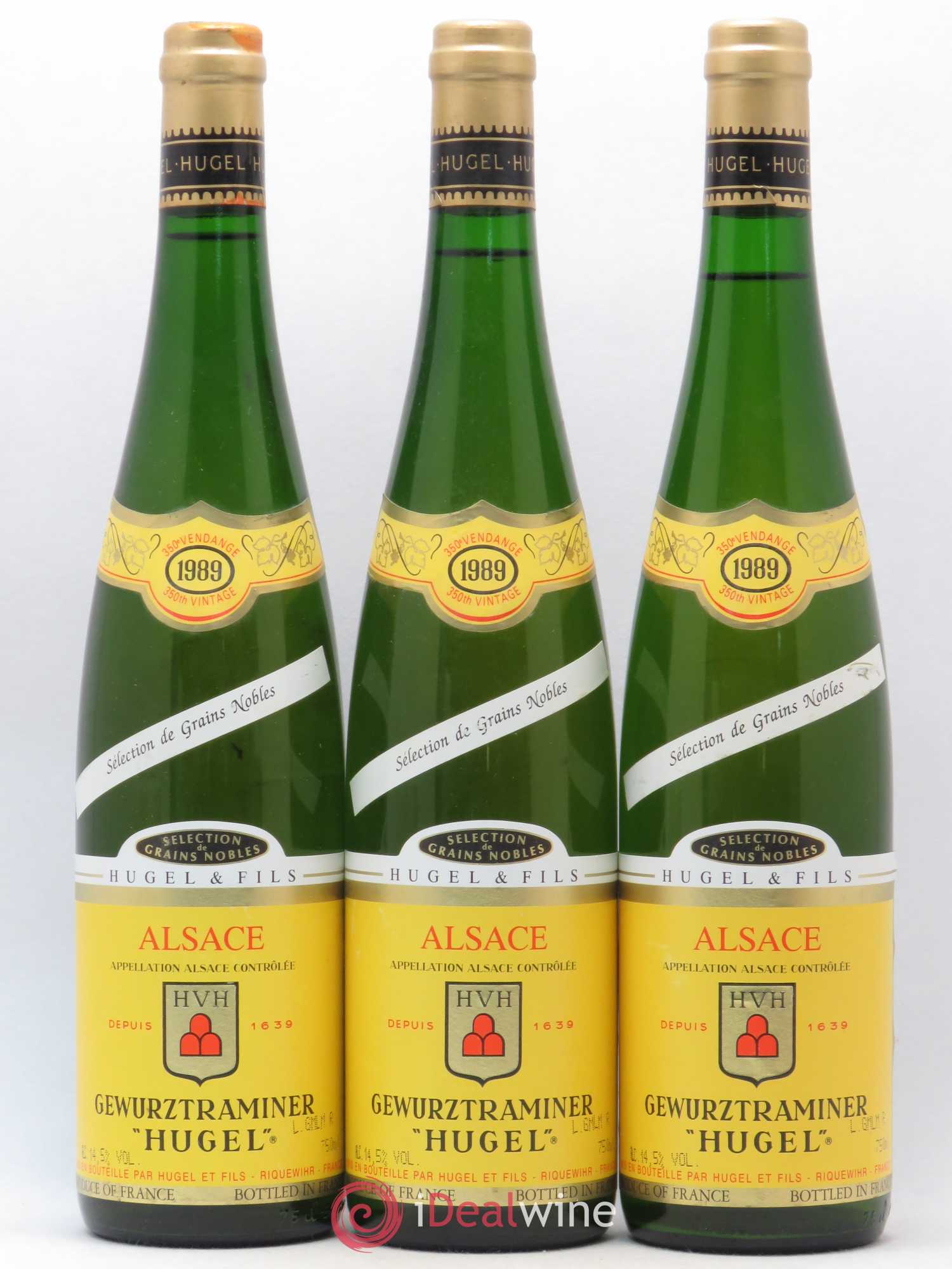 Gewurztraminer Sélection de Grains Nobles Hugel (Domaine) 1989 - Lotto di 3 bottiglie - 0