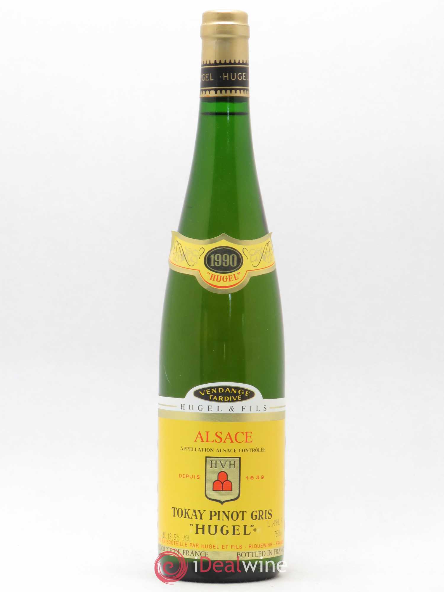 Pinot Gris Vendanges Tardives Hugel (Domaine) 1990 - Lot de 1 bouteille - 0