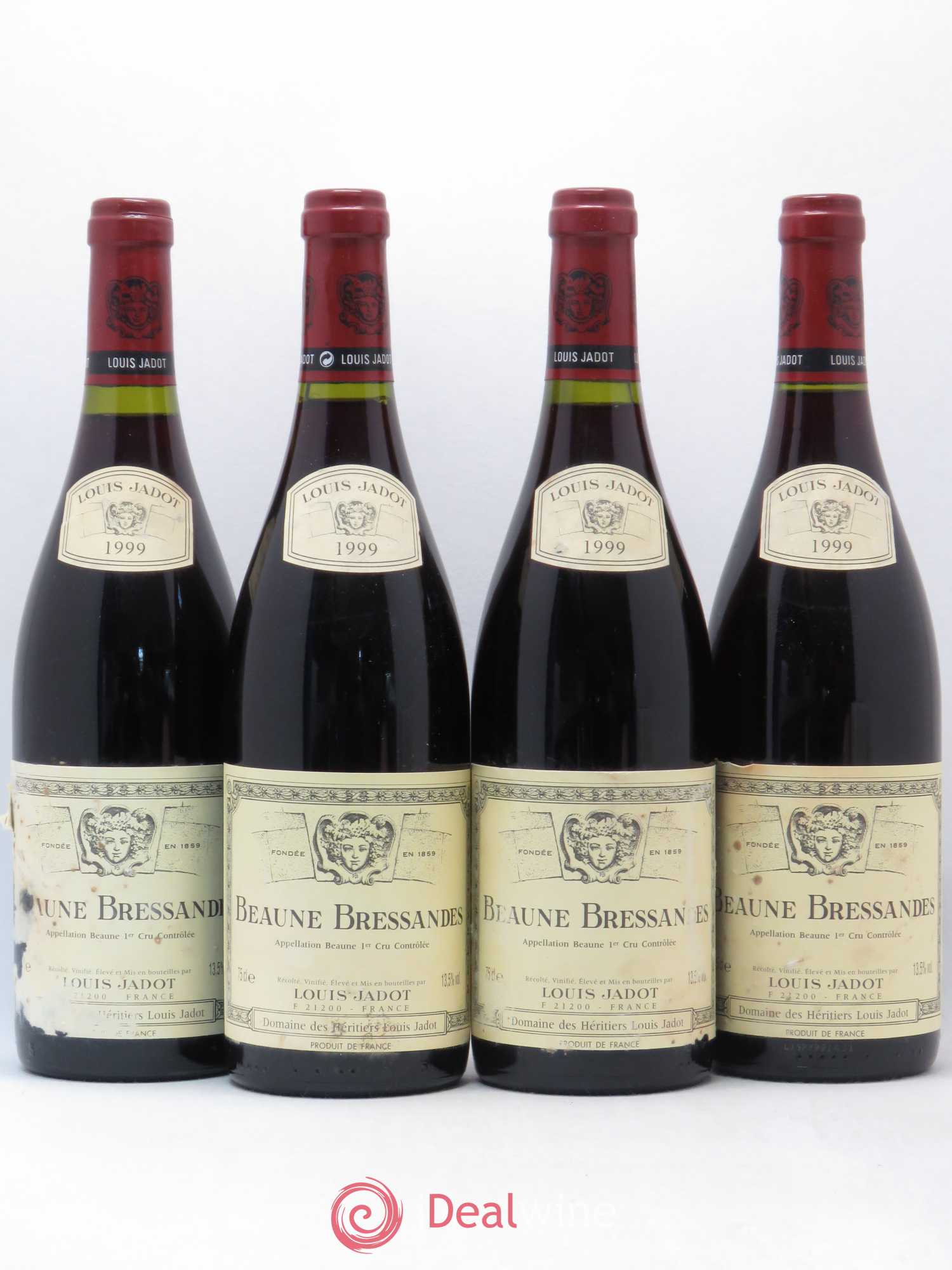 Beaune 1er Cru Bressandes Louis Jadot 1999 - Posten von 4 Flaschen - 0