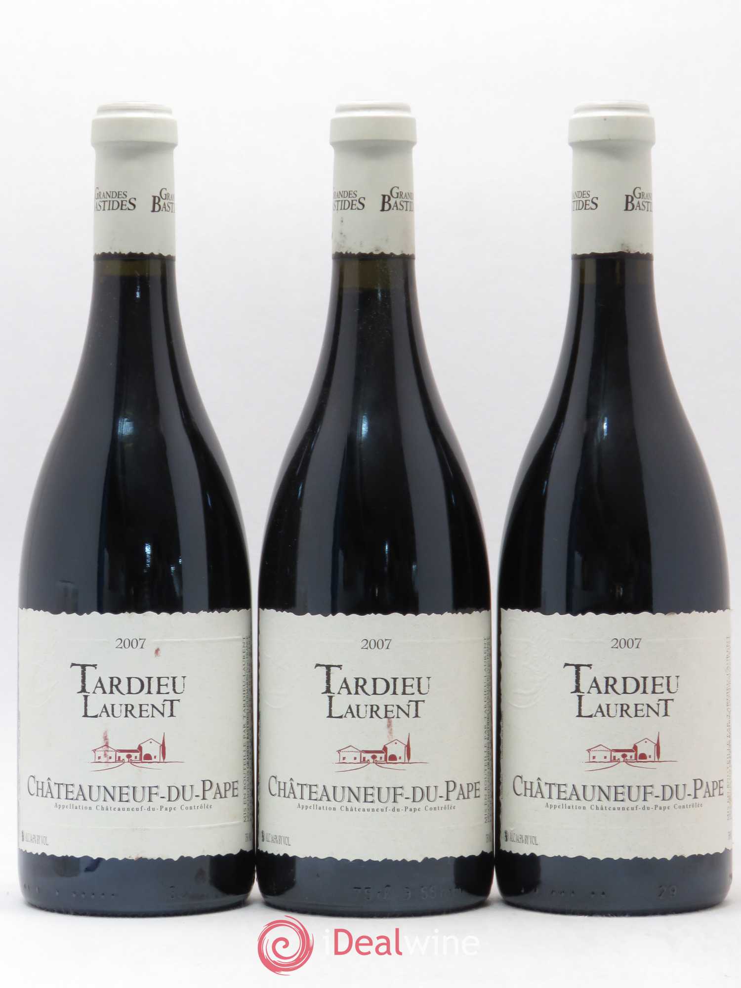 Châteauneuf-du-Pape Domaine Tardieu-Laurent Famille Tardieu (sans prix de réserve) 2007 - Lot de 3 bouteilles - 0