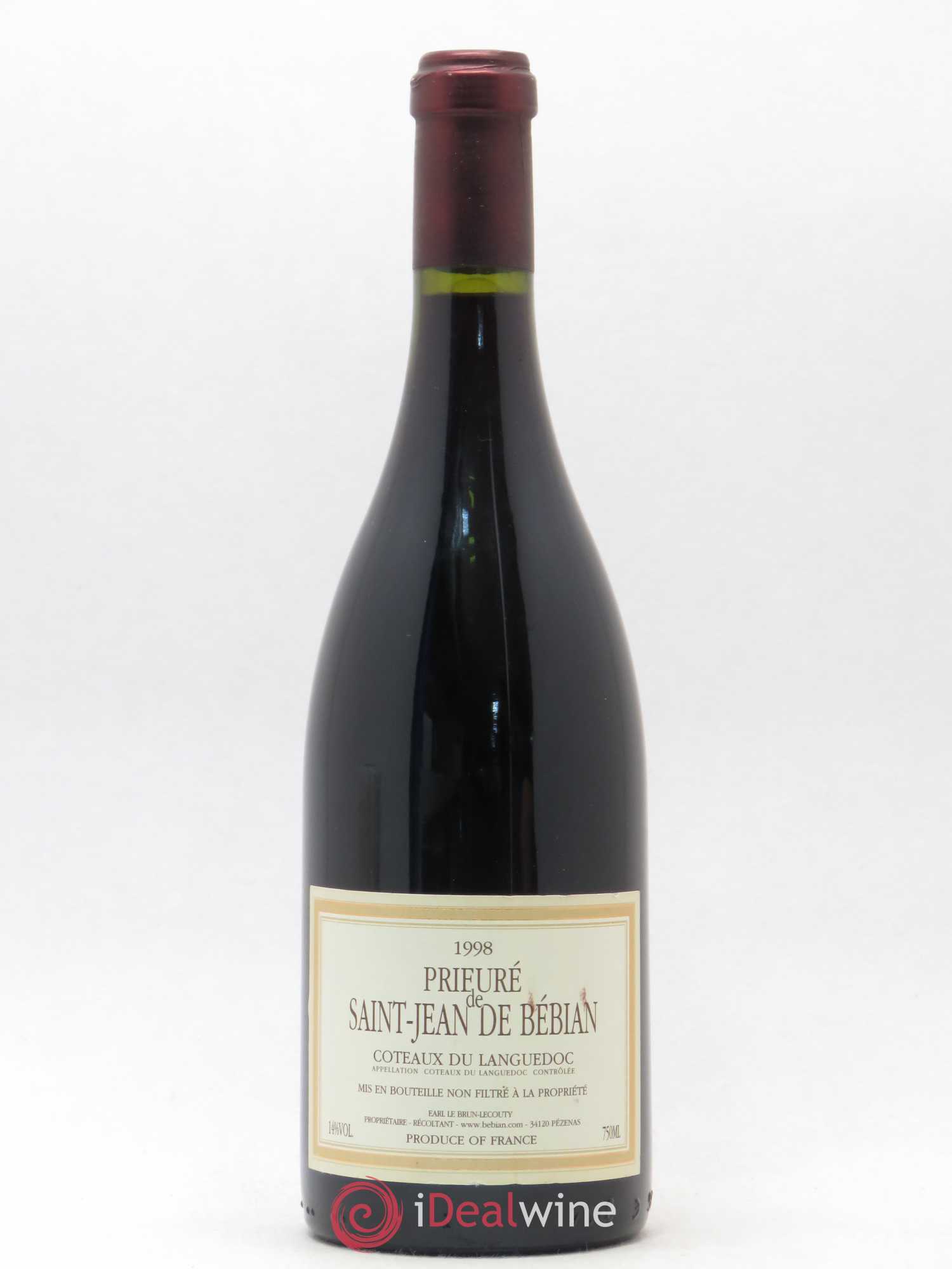 Languedoc Prieuré St-Jean de Bébian 1998 - Lot de 1 bouteille - 0