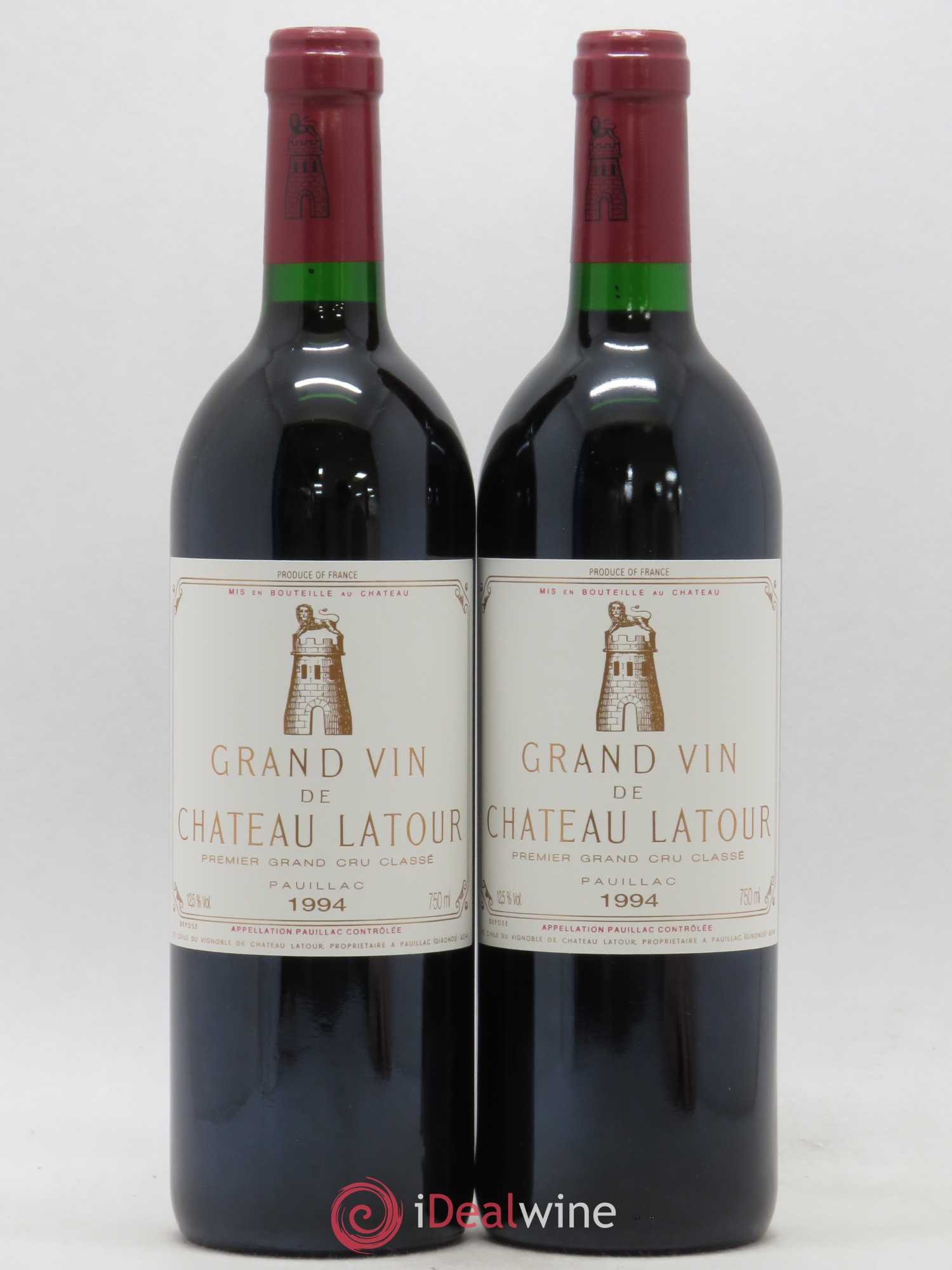 Château Latour 1er Grand Cru Classé 1994 - Lot de 2 bouteilles - 0