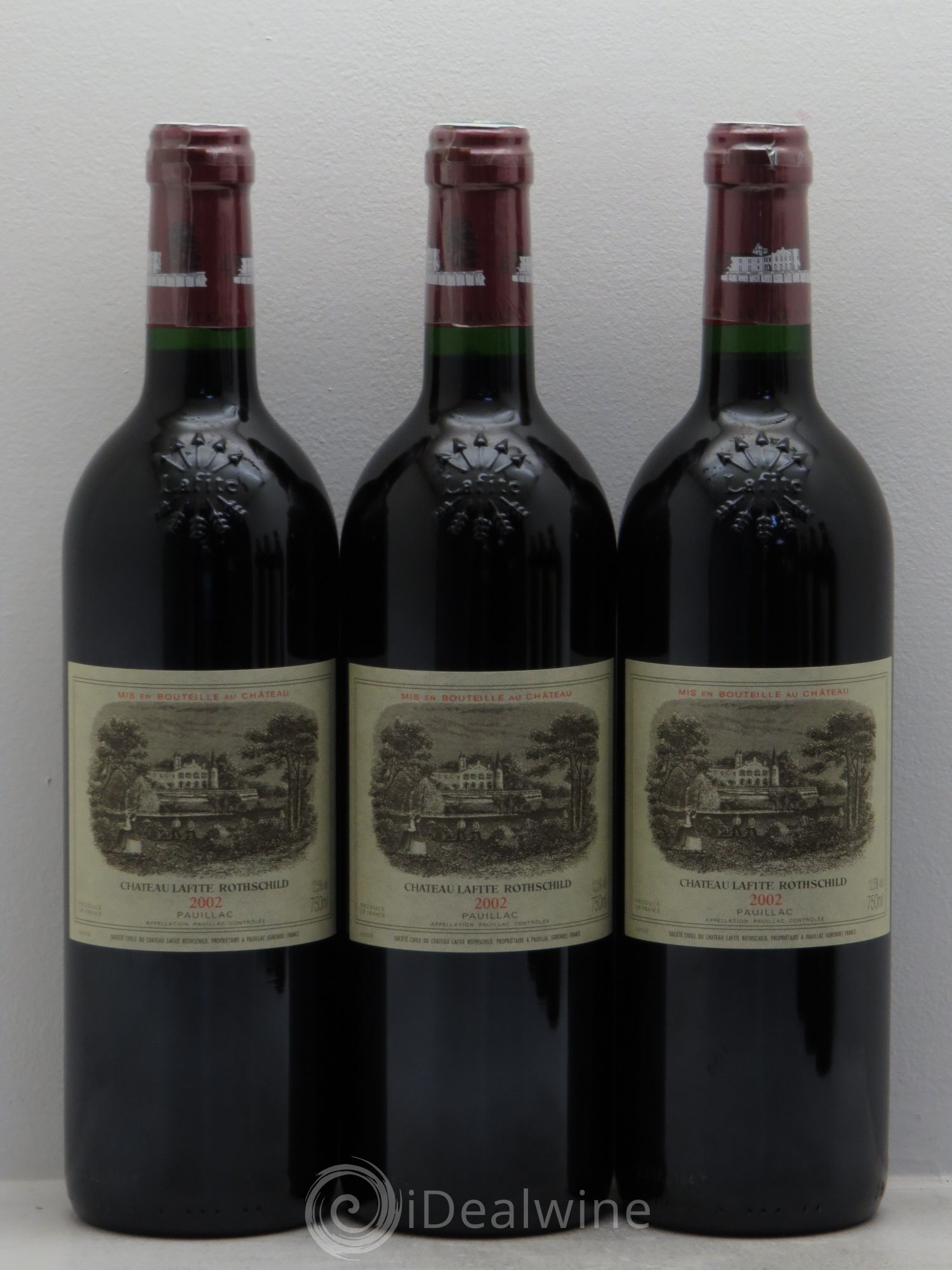 Château Lafite Rothschild 1er Grand Cru Classé 2002 - Lot de 6 bouteilles - 1