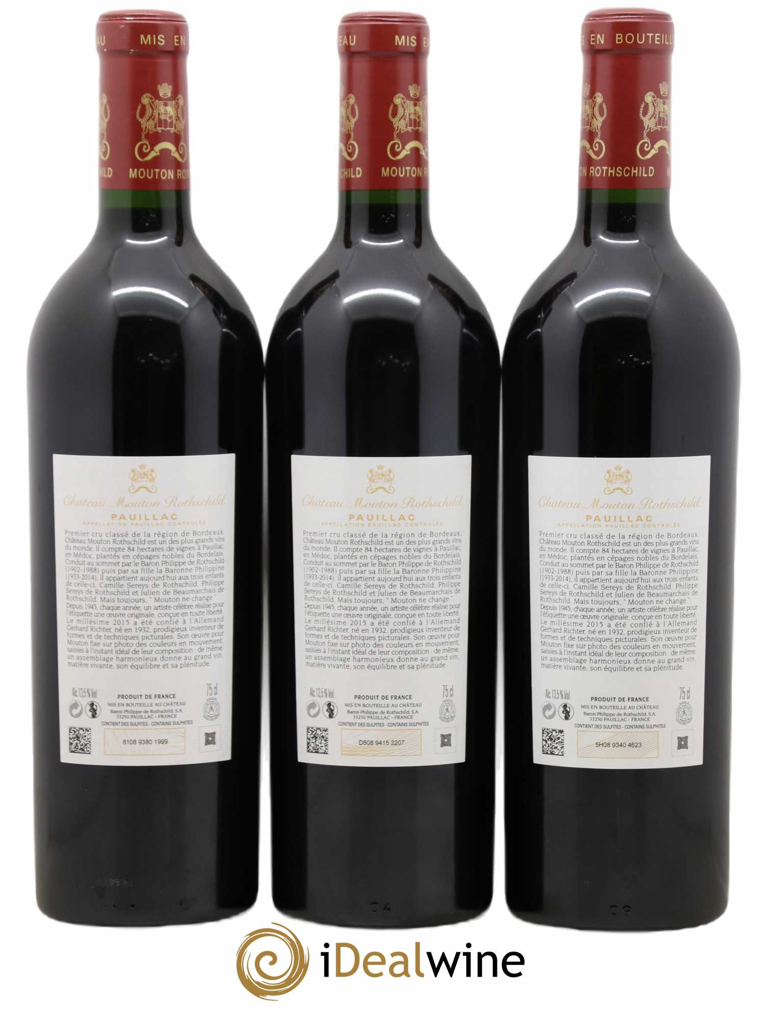 Château Mouton Rothschild 1er Grand Cru Classé 2015 - Lot de 6 bouteilles - 4