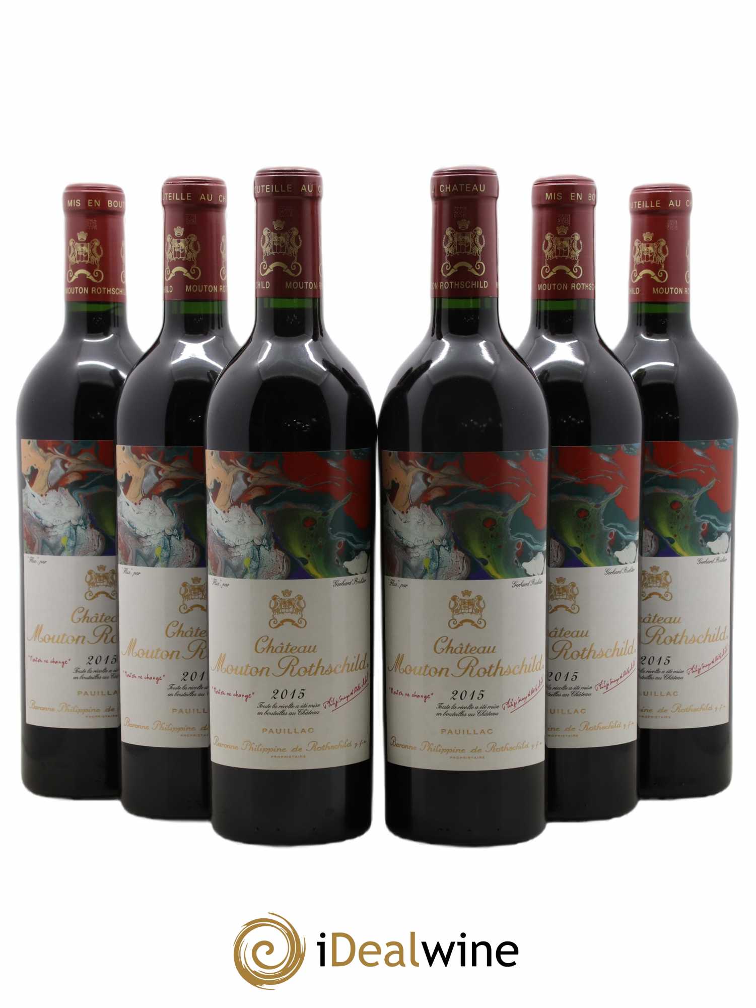 Château Mouton Rothschild 1er Grand Cru Classé 2015 - Lot de 6 bouteilles - 0