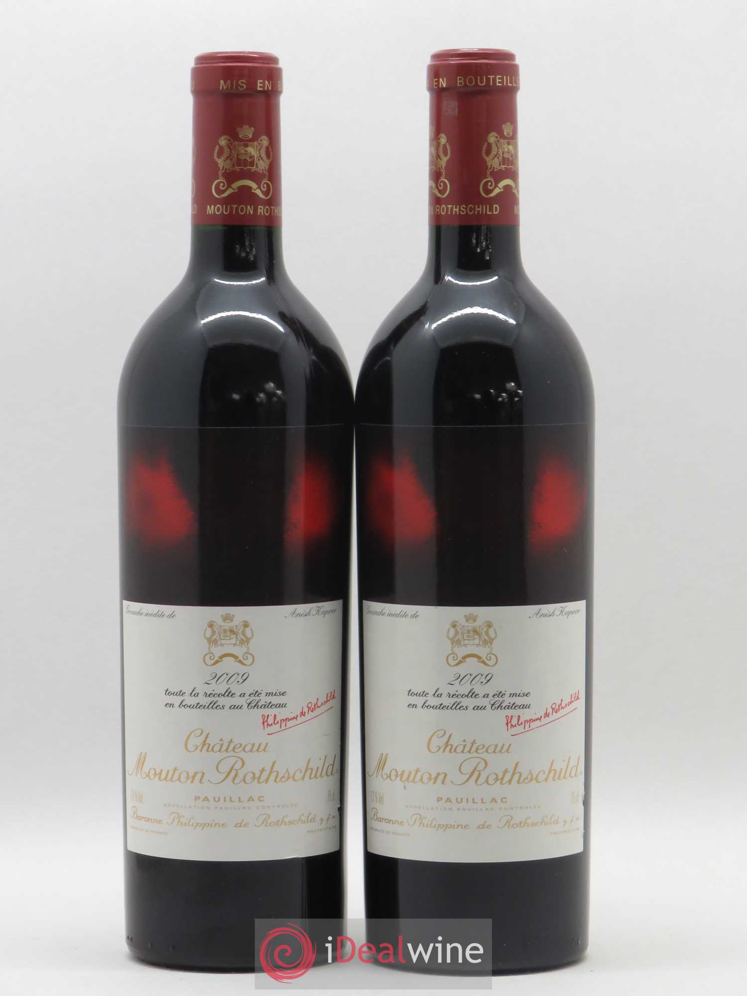 Château Mouton Rothschild 1er Grand Cru Classé 2009 - Lot de 2 bouteilles - 0