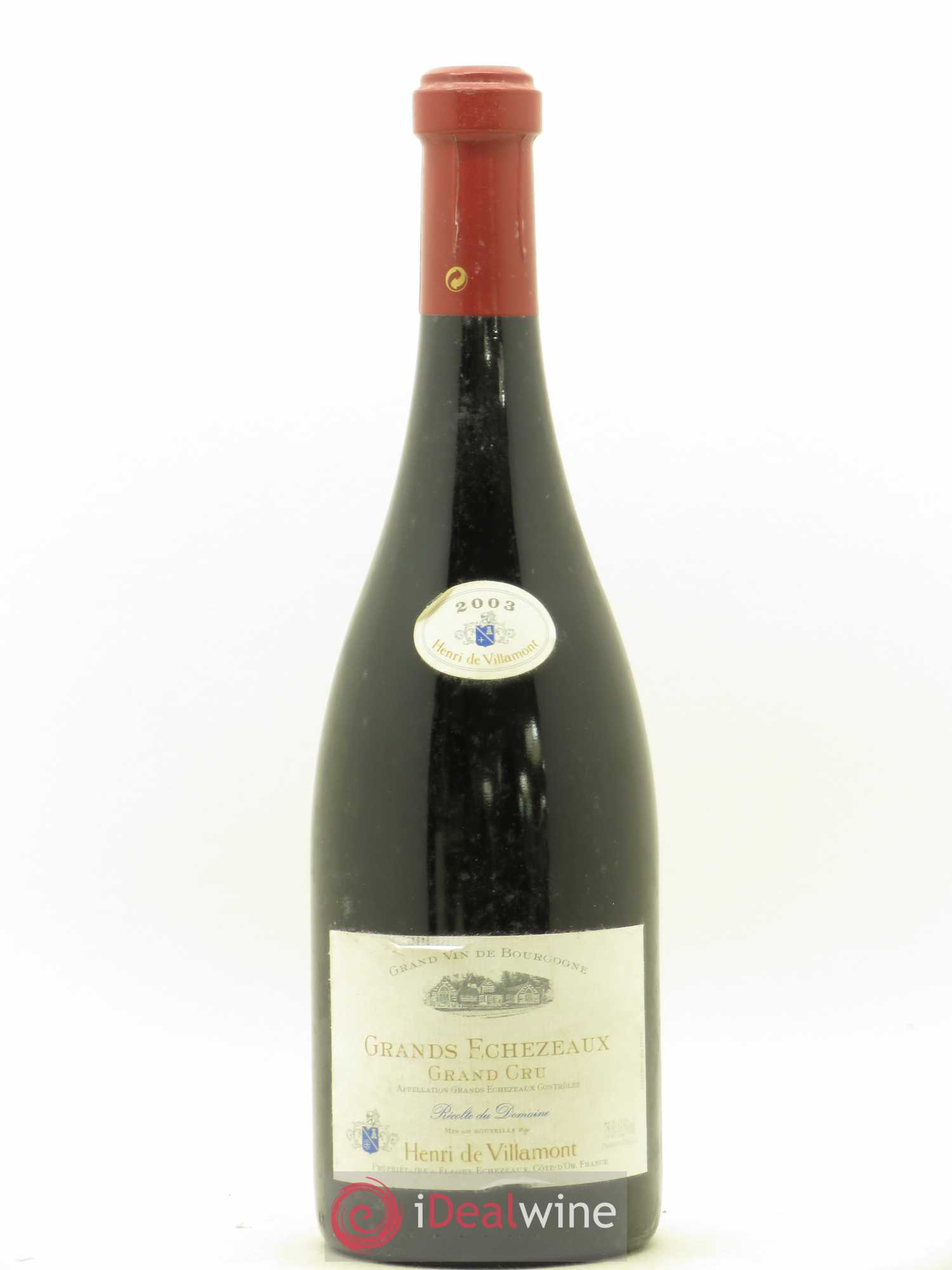 Echezeaux Grand Cru Domaine Henri de Villamont 2003 - Lot de 1 bouteille - 0