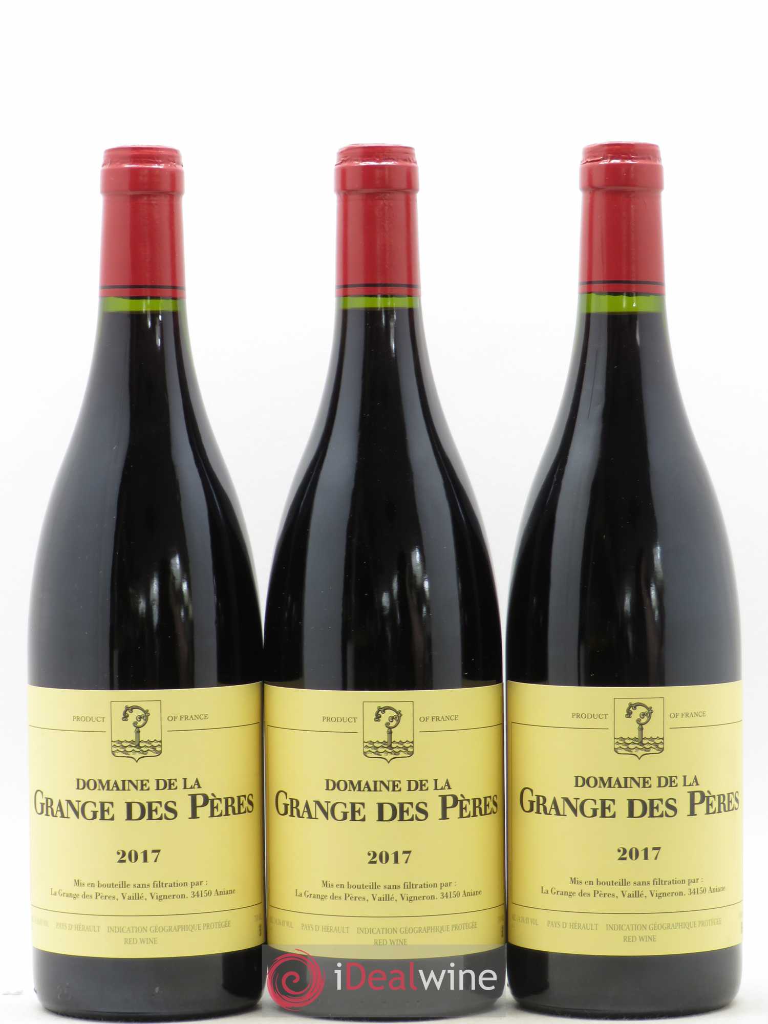 Pays d'Hérault Grange des Pères Laurent Vaillé 2017 - Lot de 3 bouteilles - 0