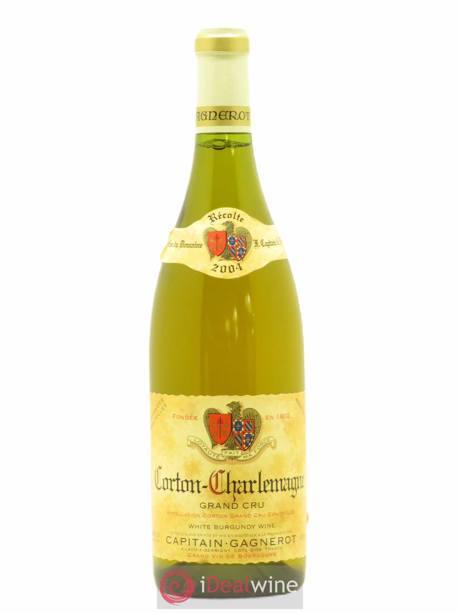 Corton-Charlemagne Grand Cru Domaine Capitain Gagnerot 2004 - Lot de 1 bouteille - 0