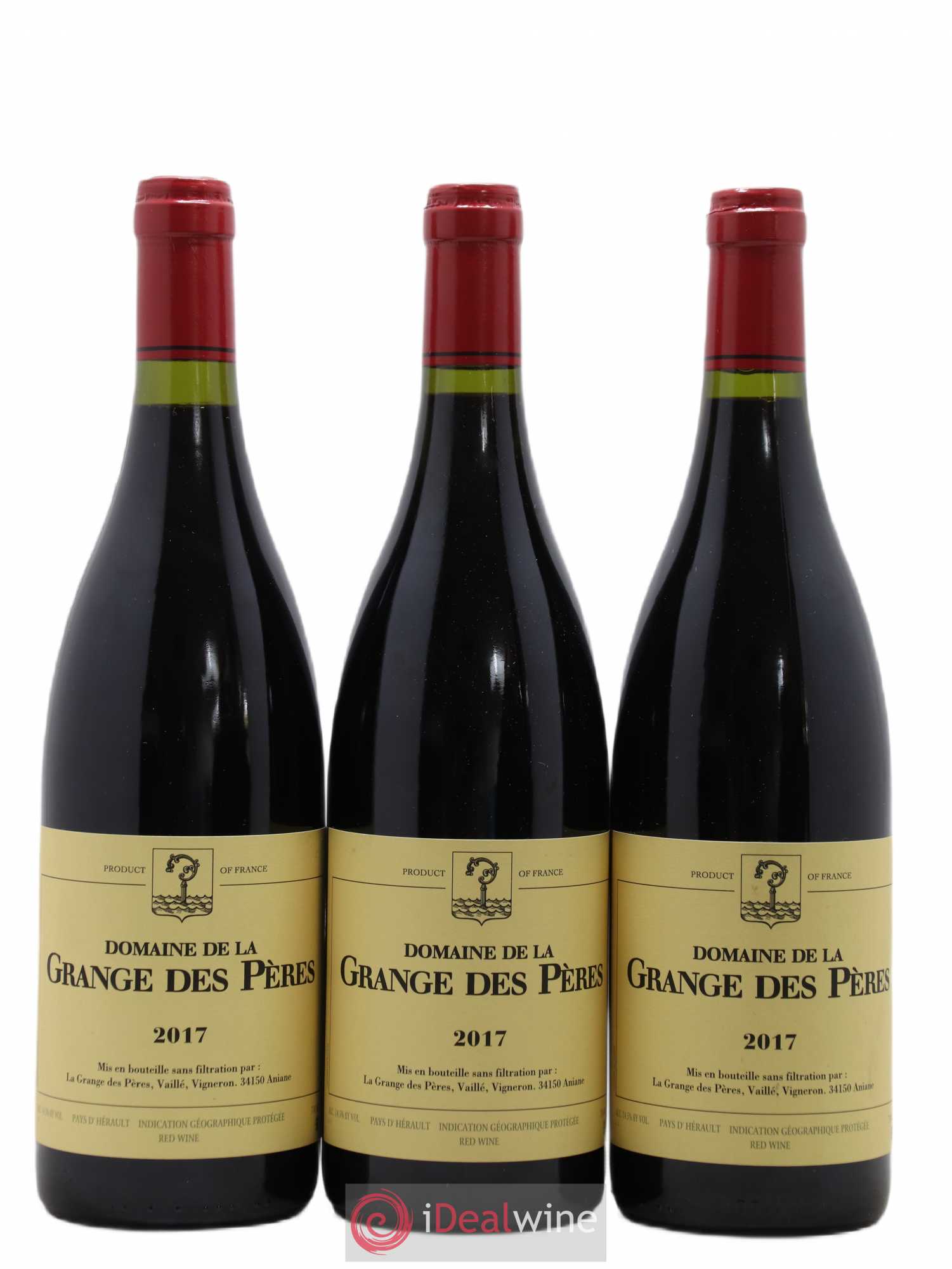 Pays d'Hérault Grange des Pères Laurent Vaillé 2017 - Lot de 3 bouteilles - 0