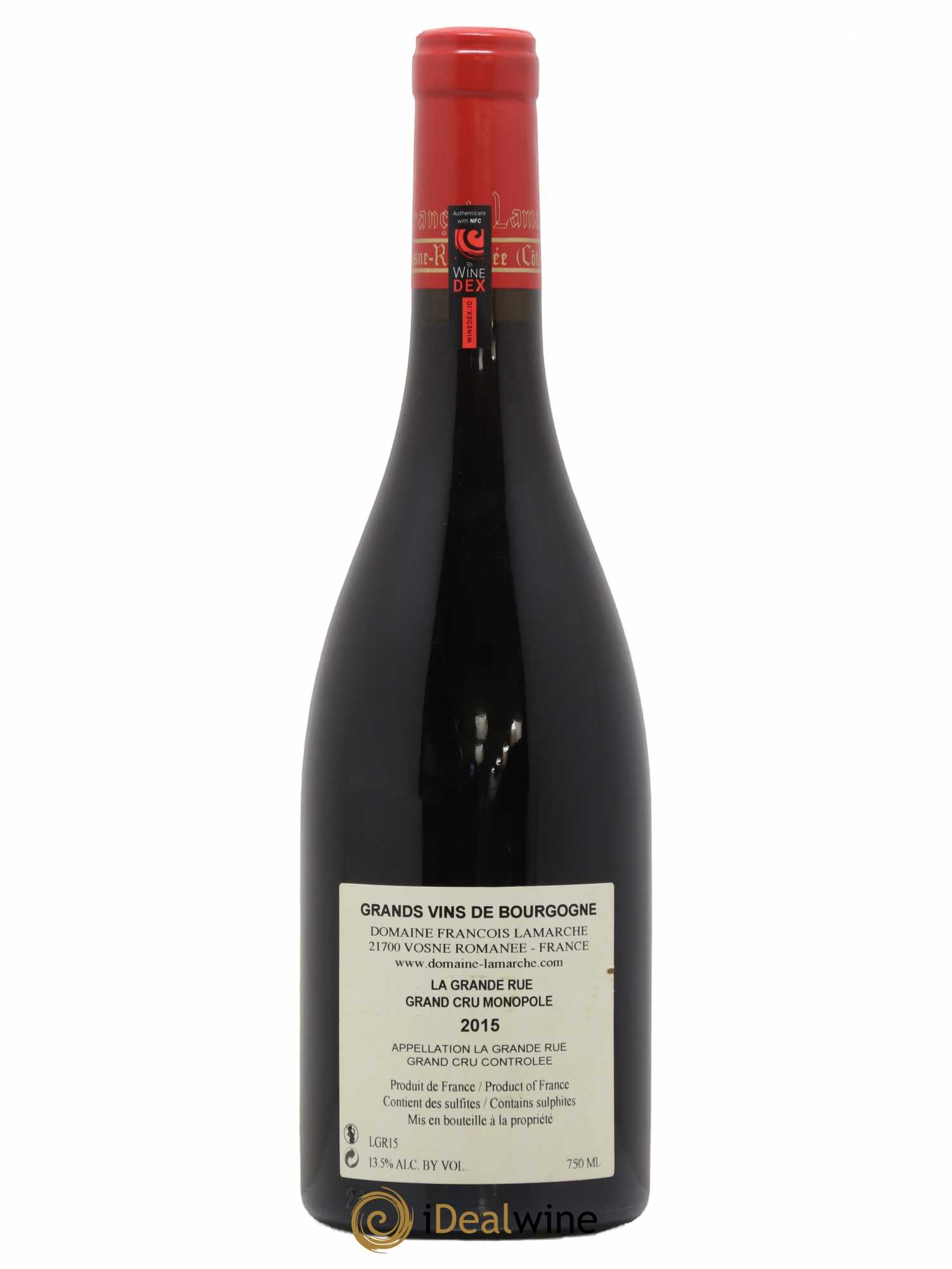La Grande Rue Grand Cru Lamarche (Domaine) 2015 - Lot de 1 bouteille - 1