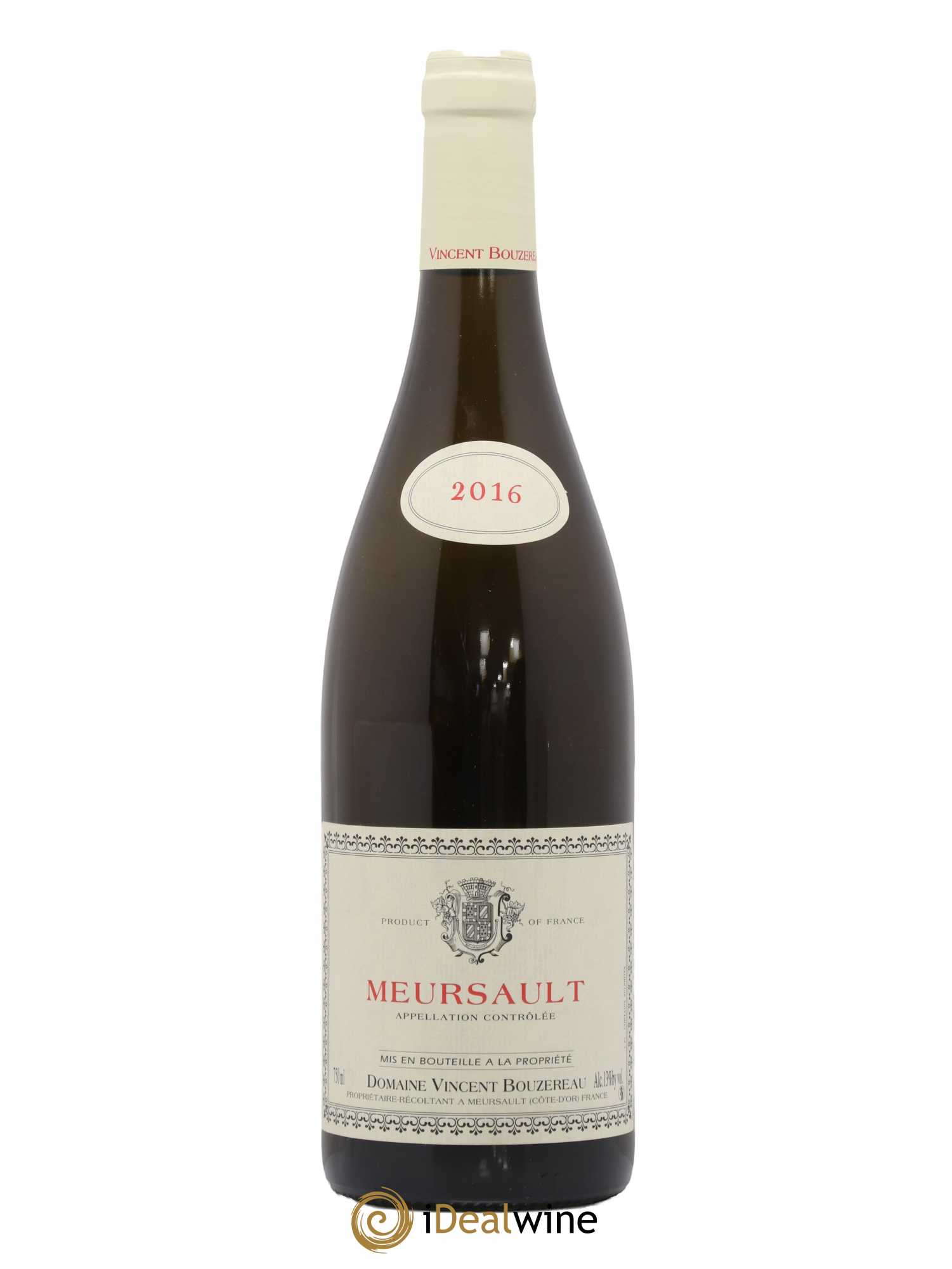 Meursault Vincent Bouzereau (Domaine) 2016 - Lot de 1 bouteille - 0