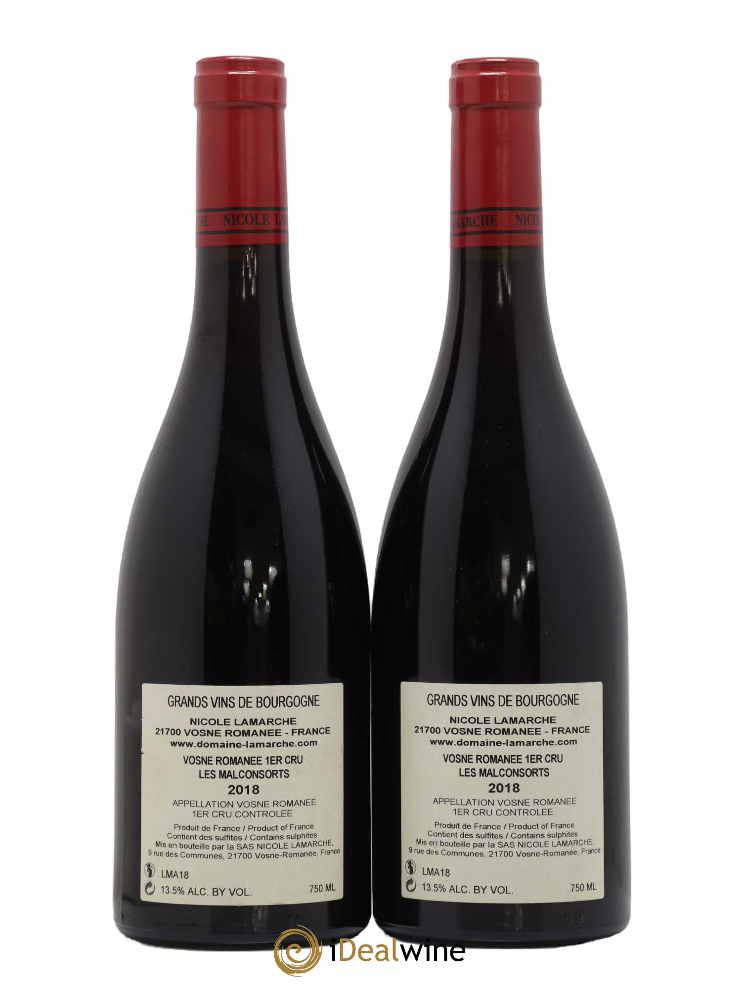 Vosne-Romanée 1er Cru Les Malconsorts Lamarche (Domaine) 2018 - Lotto di 2 bottiglie - 1