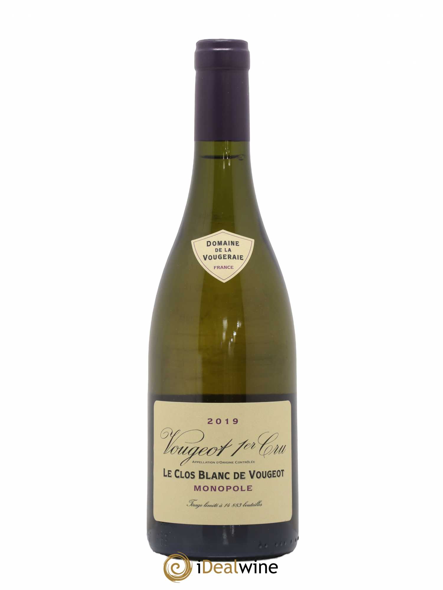 Vougeot 1er Cru Le Clos Blanc de Vougeot La Vougeraie 2019 - Lot de 1 bouteille - 0