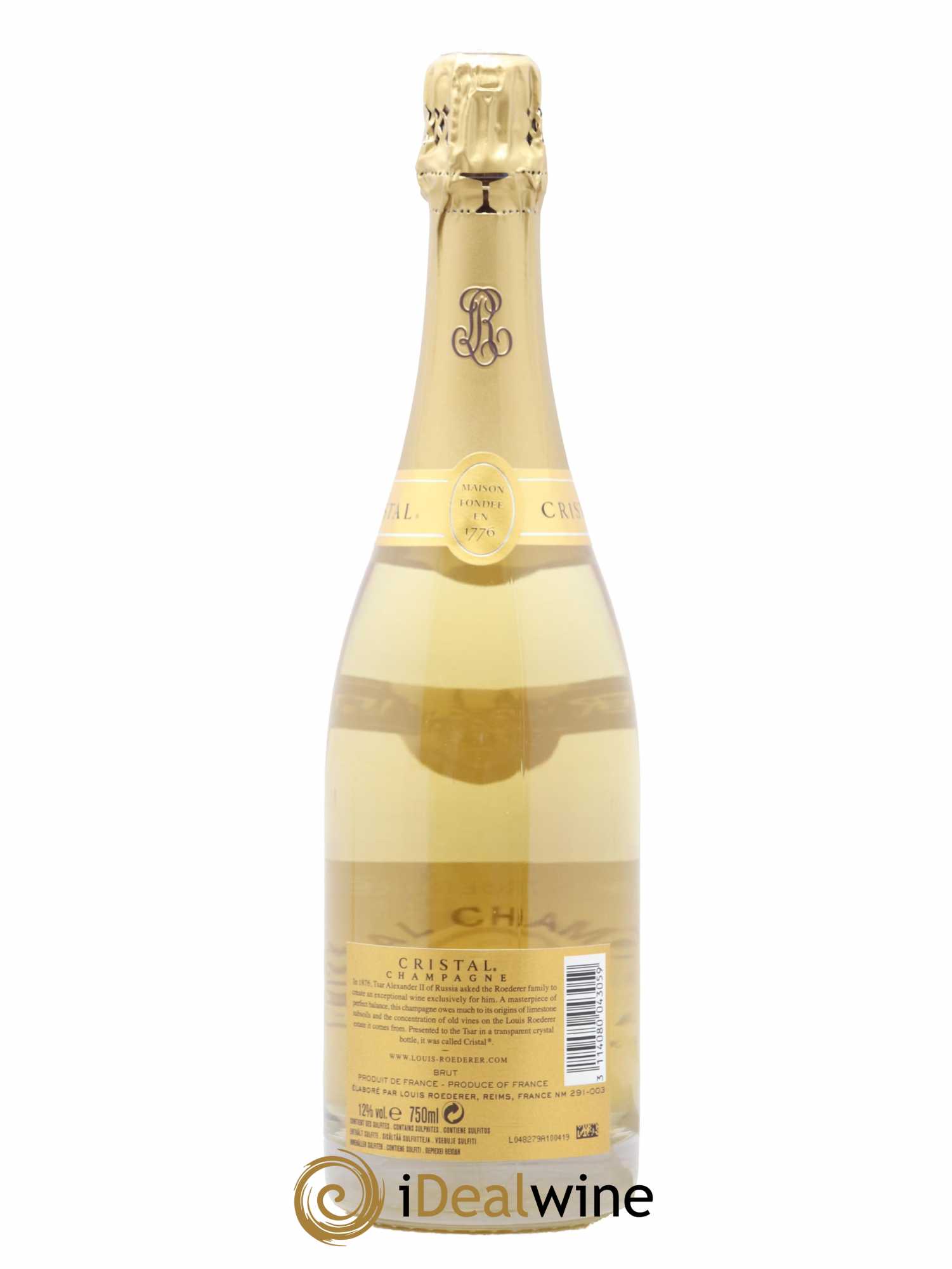 Cristal Louis Roederer Brut 2005 - Lot de 1 bouteille - 1