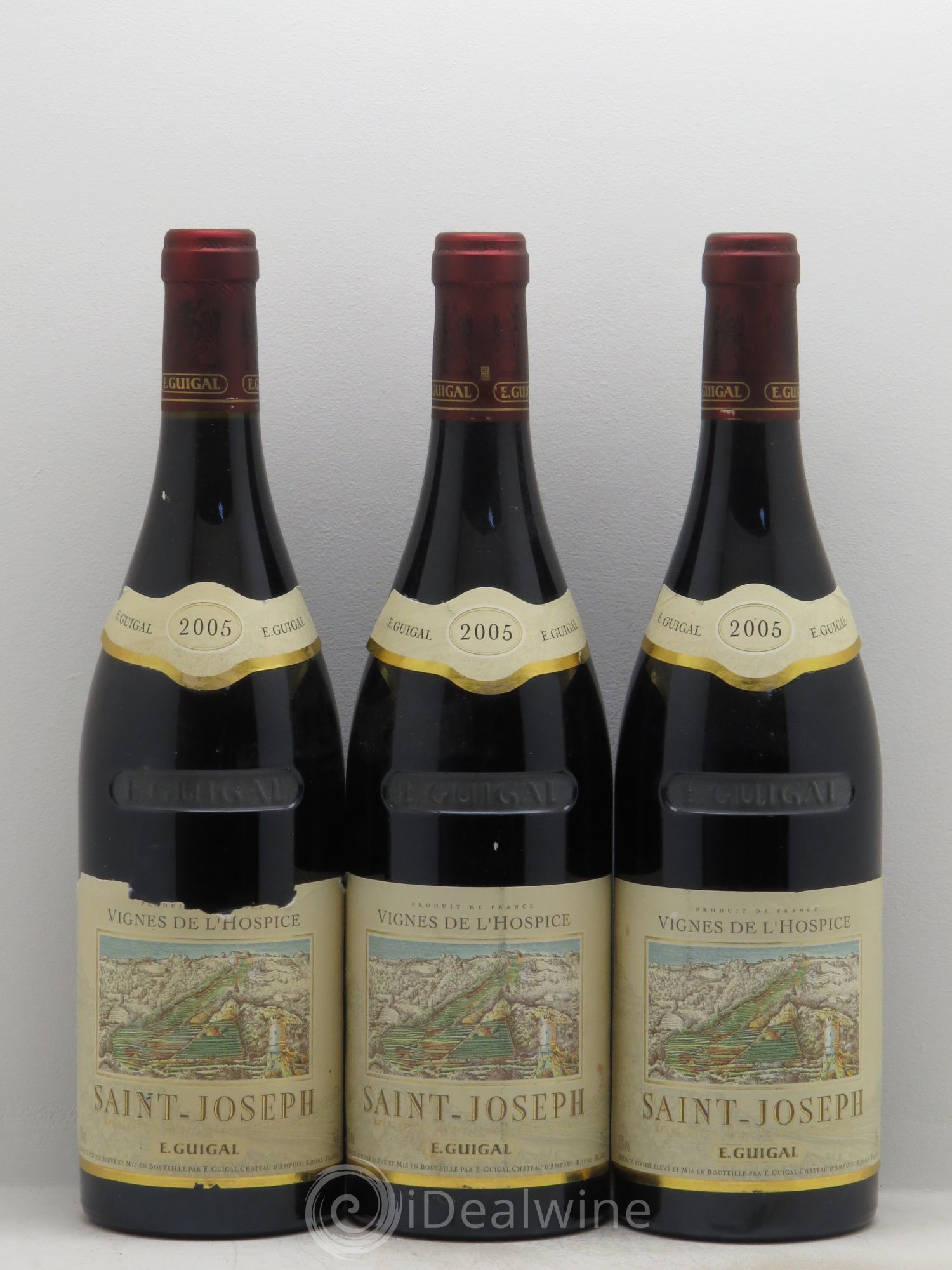 Saint-Joseph Vignes de l'Hospice Guigal 2005 - Lot de 3 bouteilles - 0