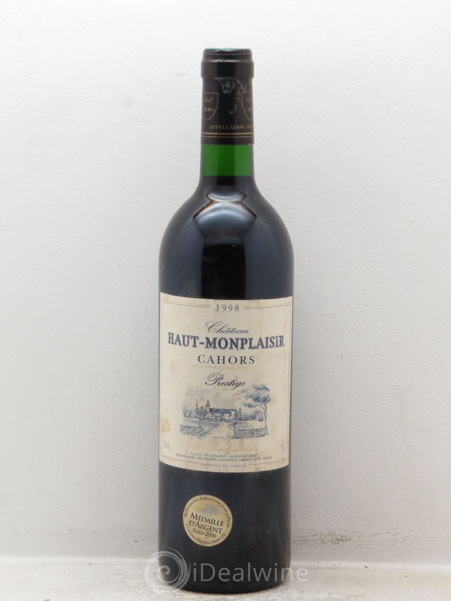 Cahors Haut Monplaisir Prestige (sans prix de réserve) 1998 - Posten von 1 Flasche - 0
