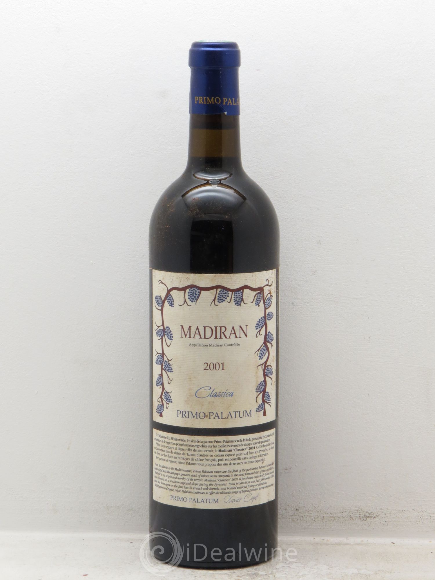 Madiran Classico Primo Palatum (sans prix de réserve) 2001 - Posten von 1 Flasche - 0