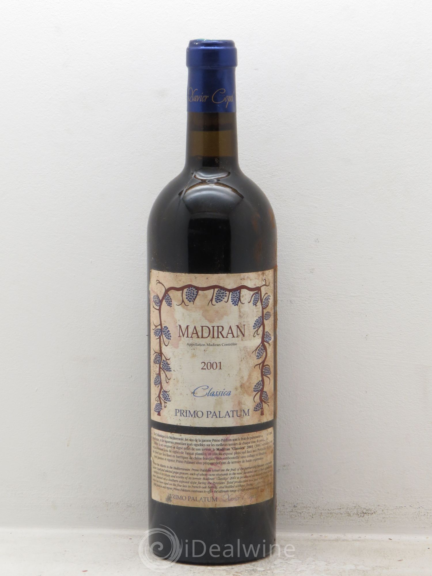 Madiran Classico Primo Palatum (sans prix de réserve) 2001 - Posten von 1 Flasche - 0