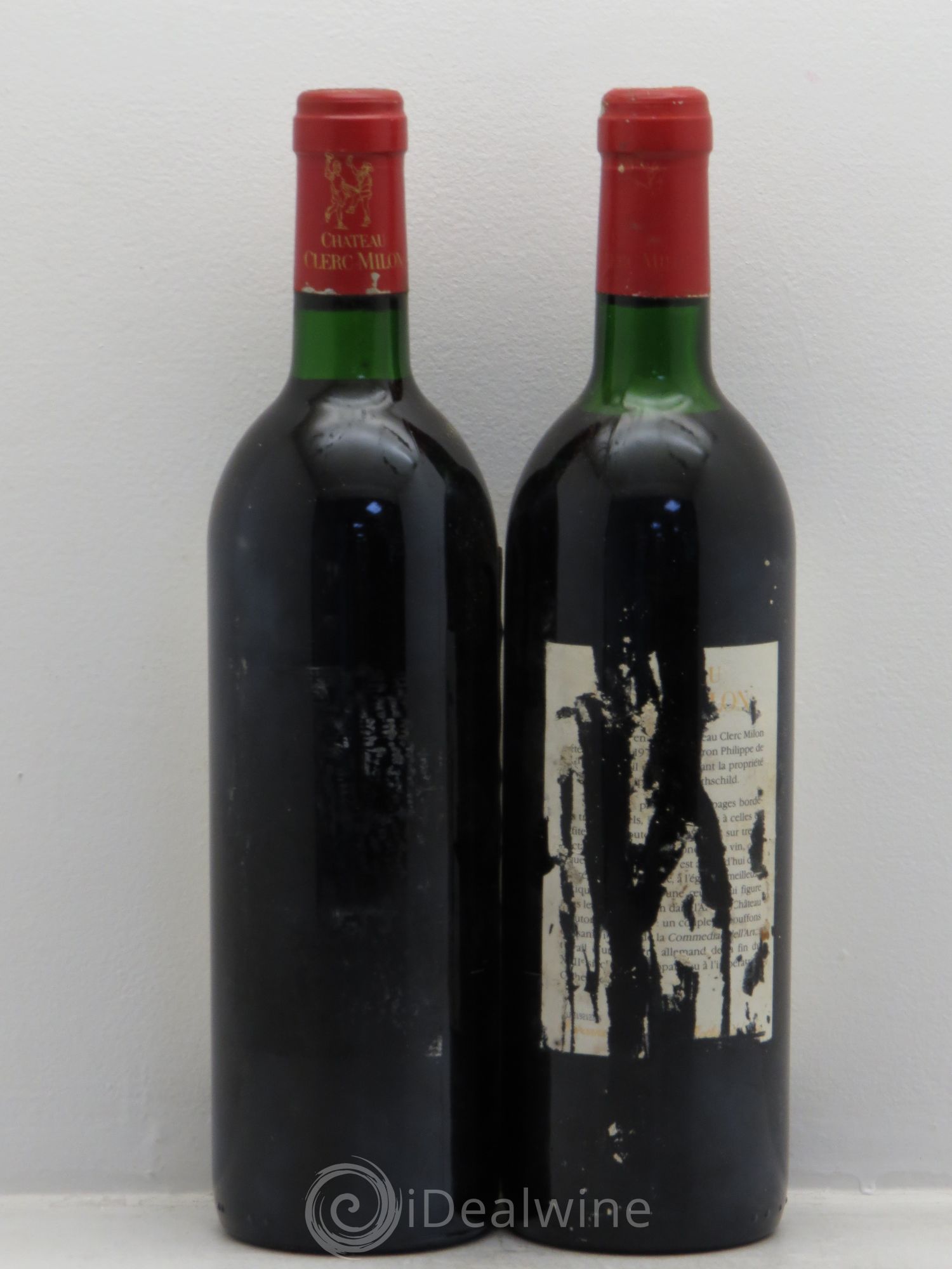 Château Clerc Milon 5ème Grand Cru Classé 1990 - Lot de 2 bouteilles - 1