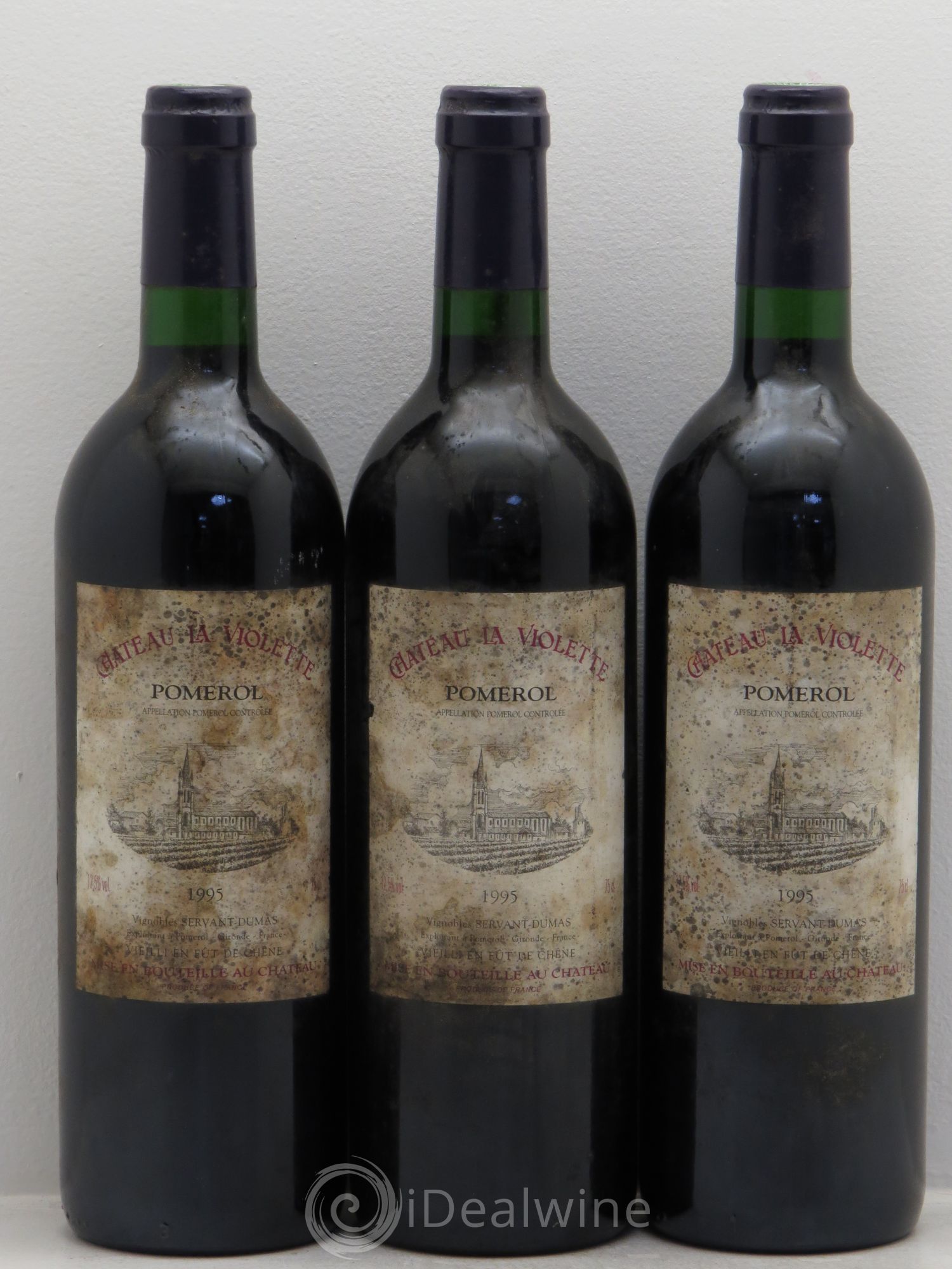 Château la Violette 1995 - Lot de 3 bouteilles - 0