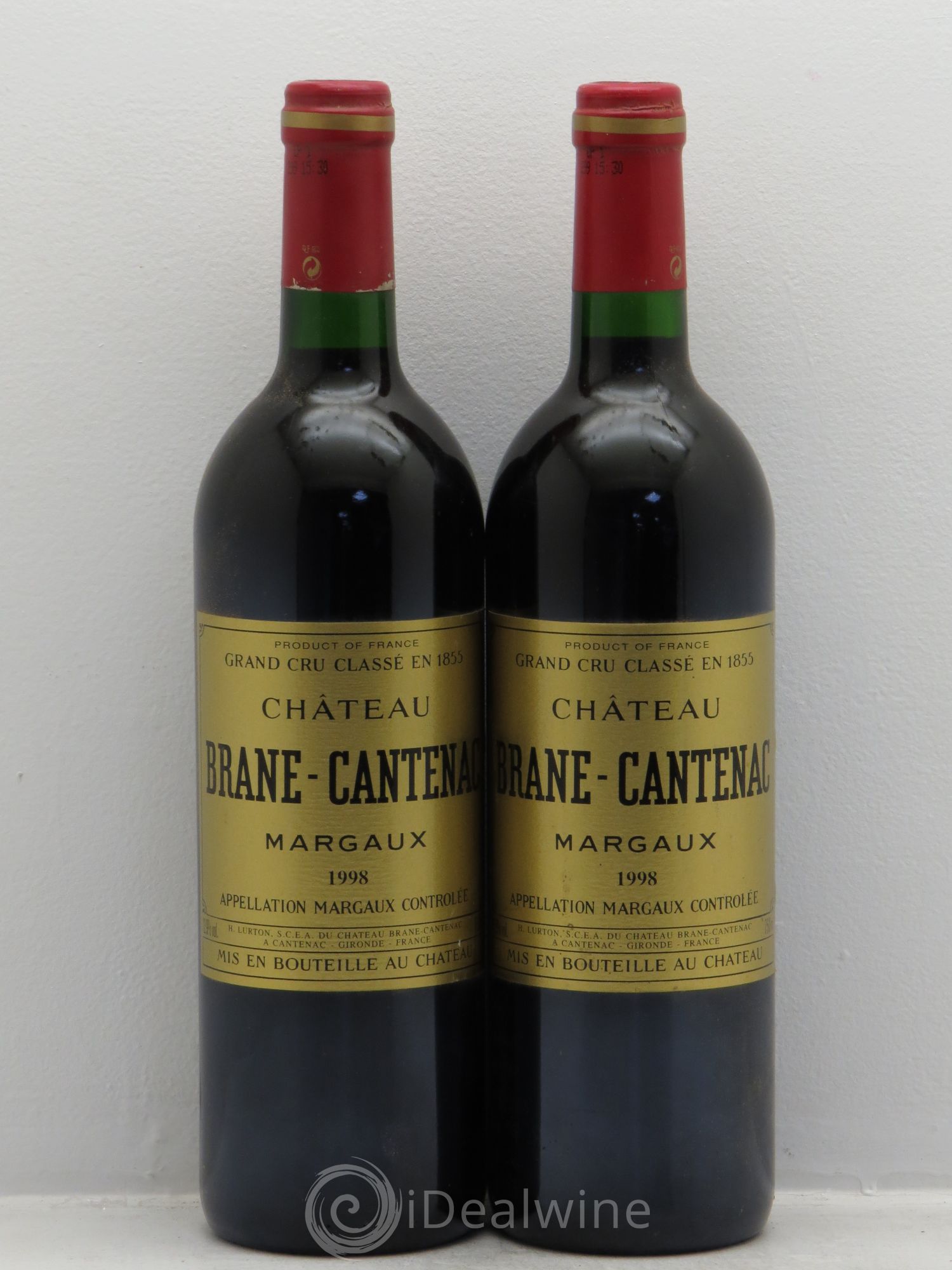 Château Brane Cantenac 2ème Grand Cru Classé 1998 - Lot de 2 bouteilles - 0