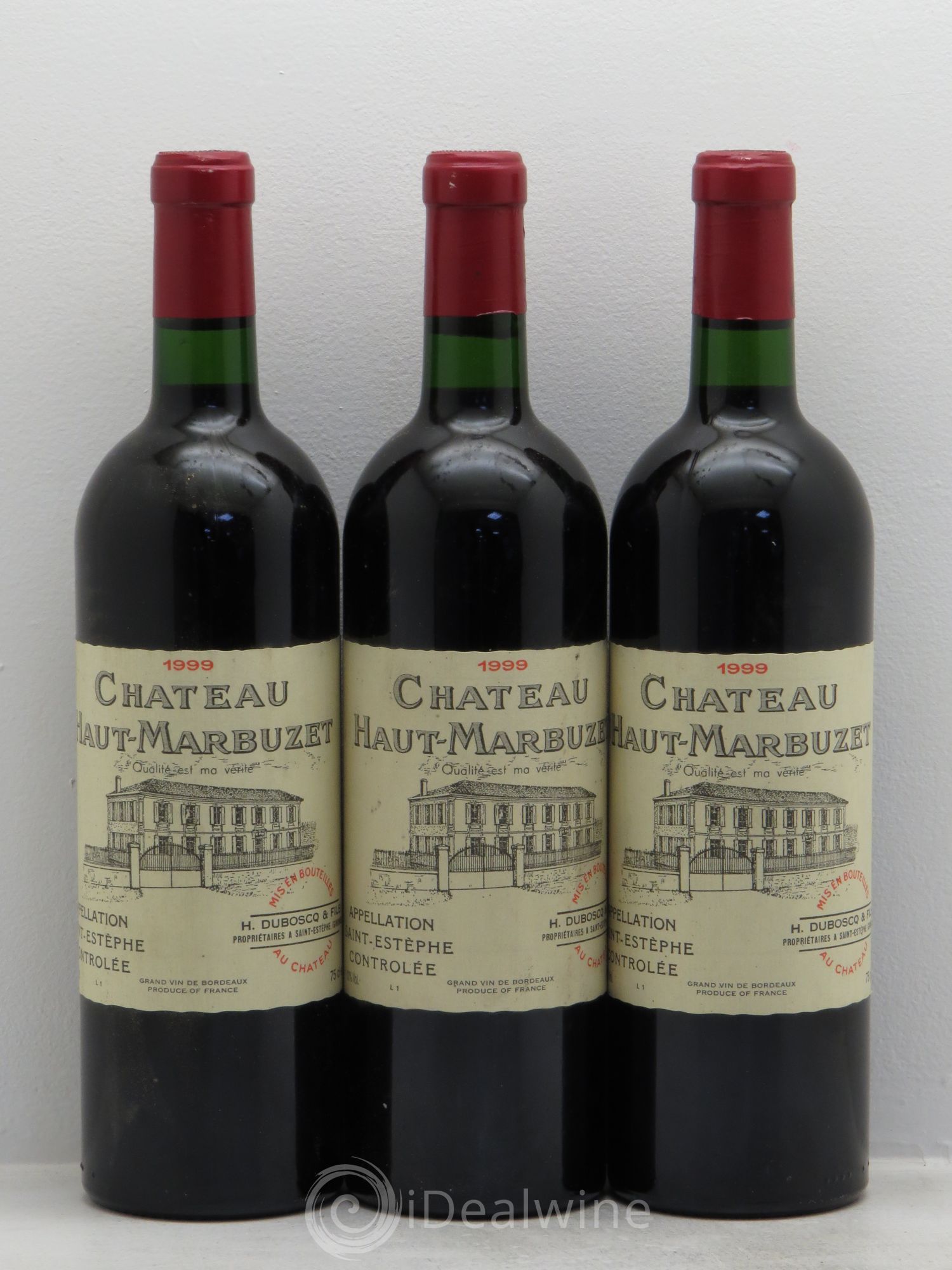 Château Haut Marbuzet 1999 - Lot de 3 bouteilles - 0