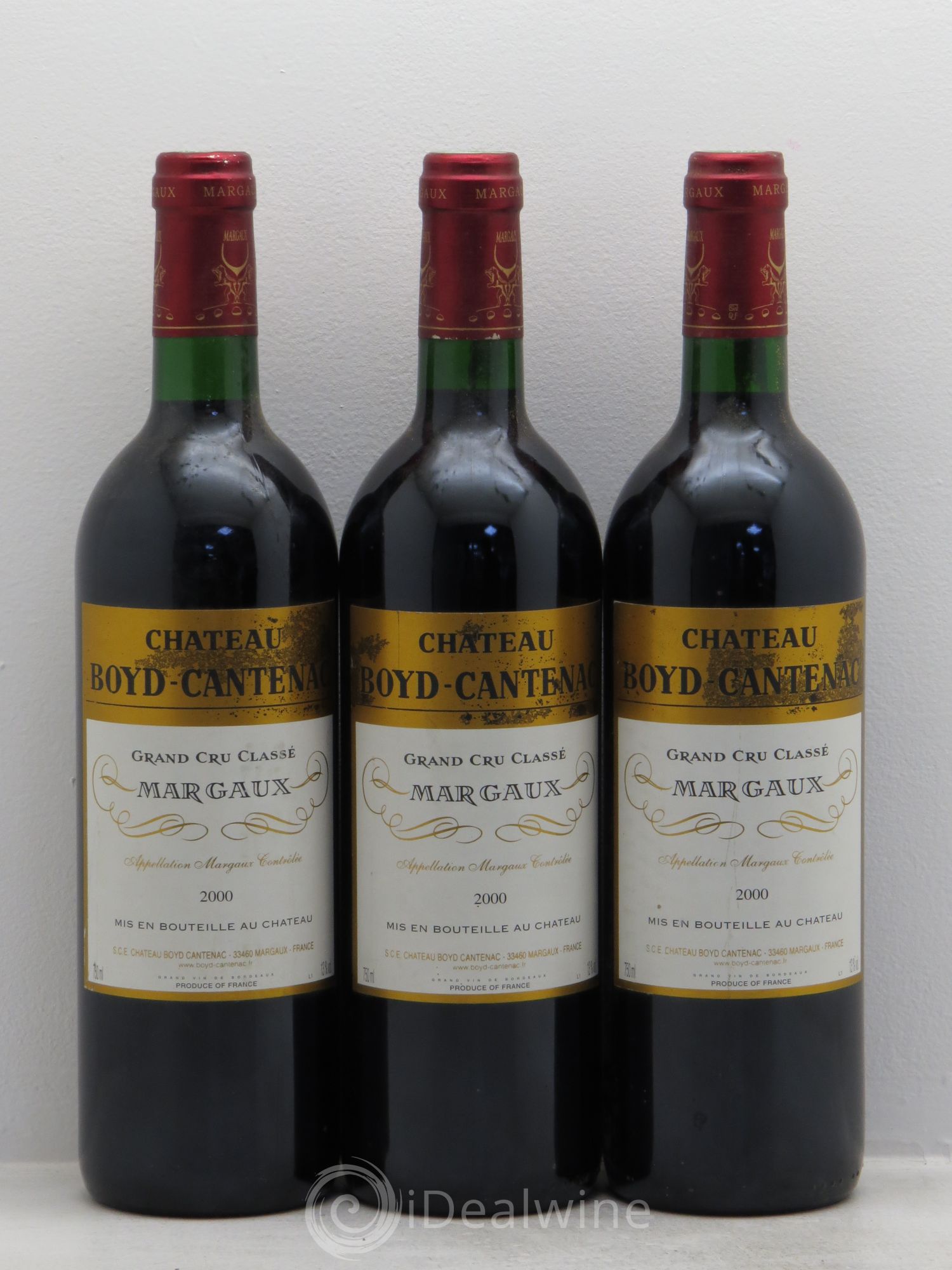 Château Boyd Cantenac 3ème Grand Cru Classé 2000 - Lot de 3 bouteilles - 0