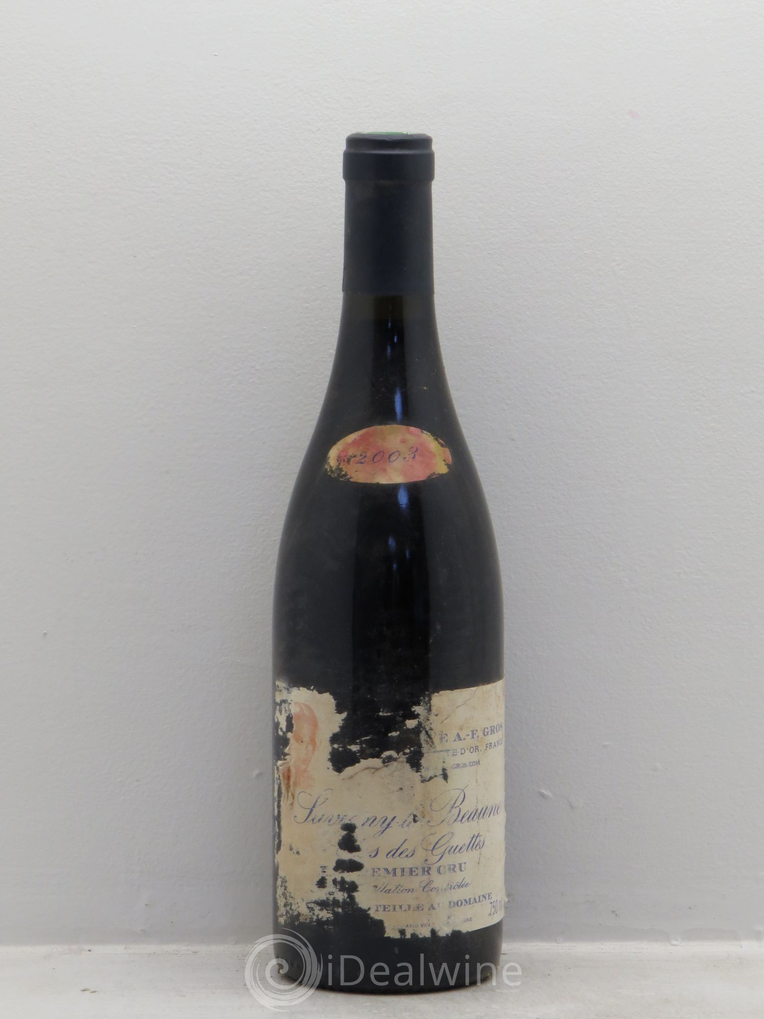 Savigny-lès-Beaune 1er Cru Clos des Guettes A.-F. Gros (sans prix de réserve) 2003 - Lot de 6 bouteilles - 0