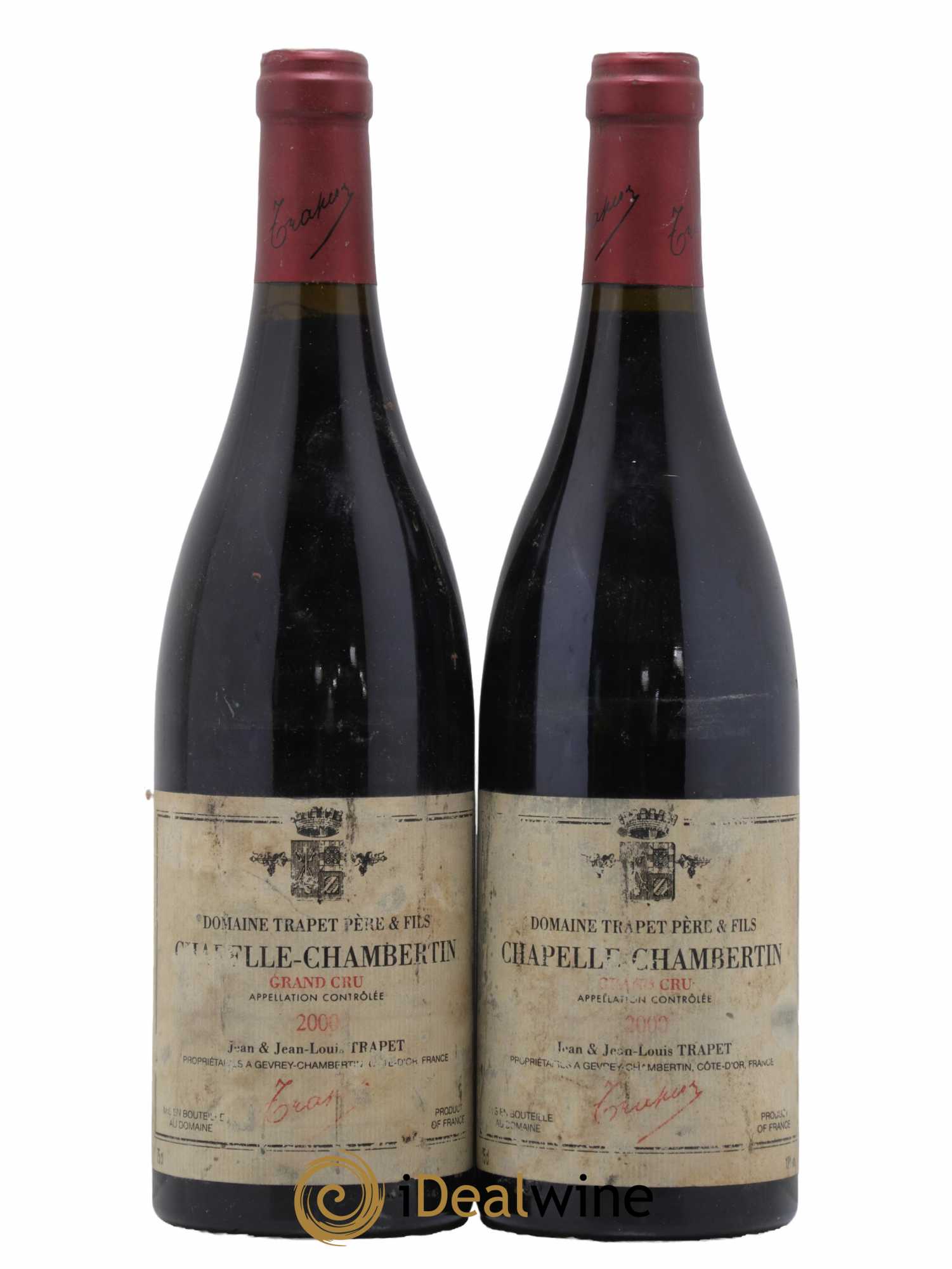 Chapelle-Chambertin Grand Cru Domaine Trapet 2000 - Lot de 2 bouteilles - 0