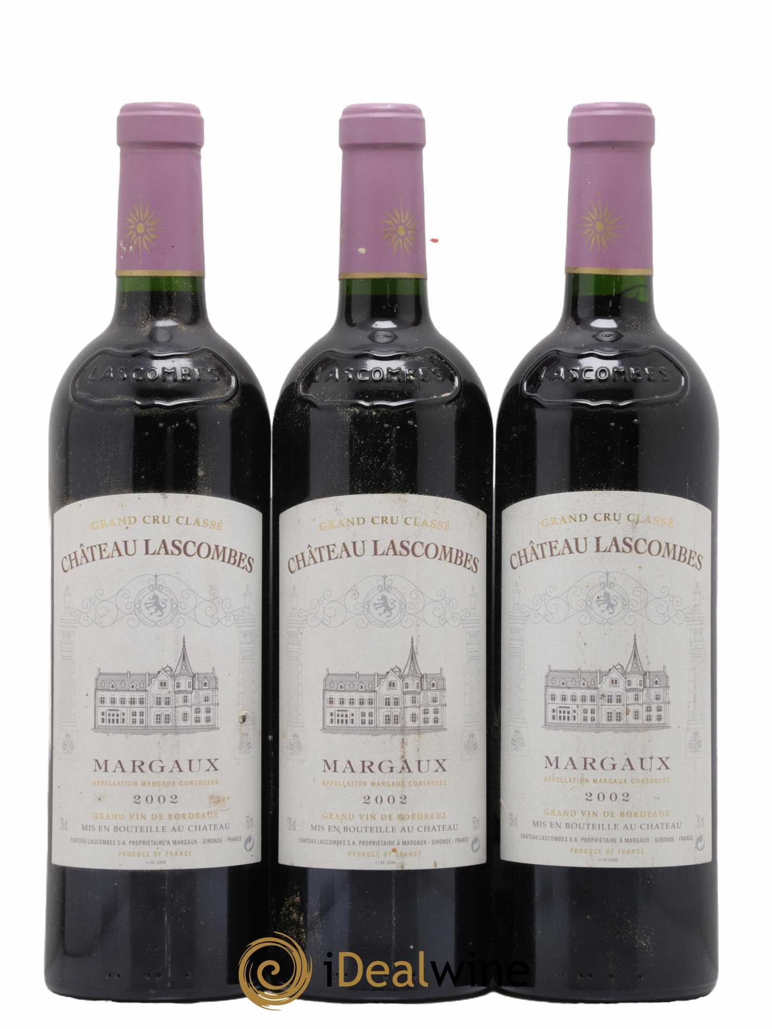 Château Lascombes 2ème Grand Cru Classé 2002 - Lot de 3 bouteilles - 0