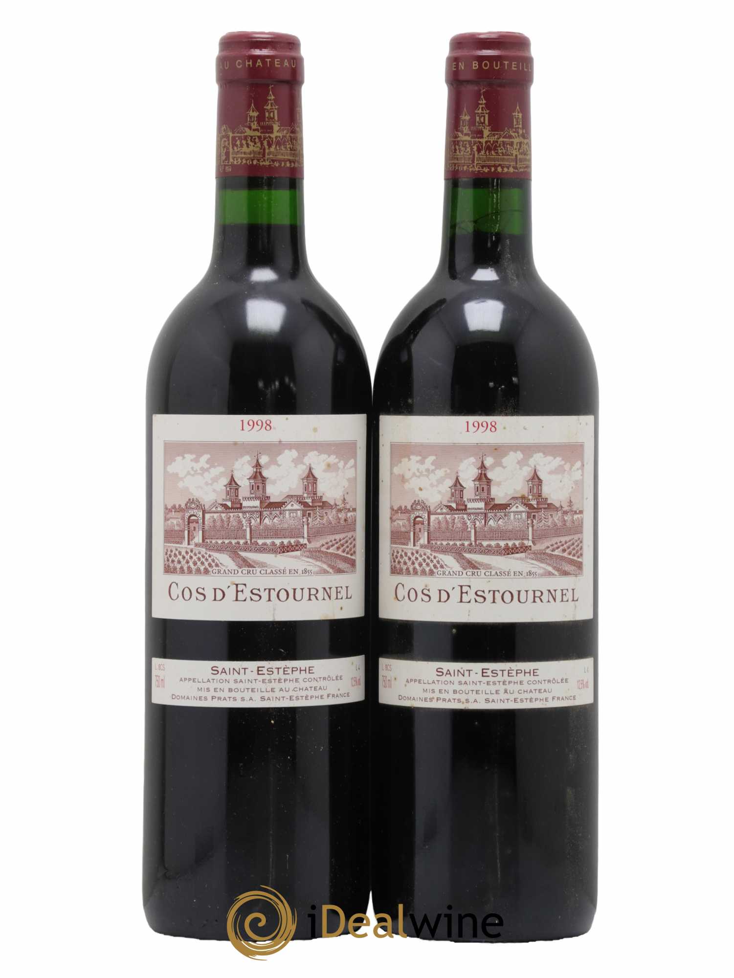 Cos d'Estournel 2ème Grand Cru Classé 1998 - Lot de 2 bouteilles - 0
