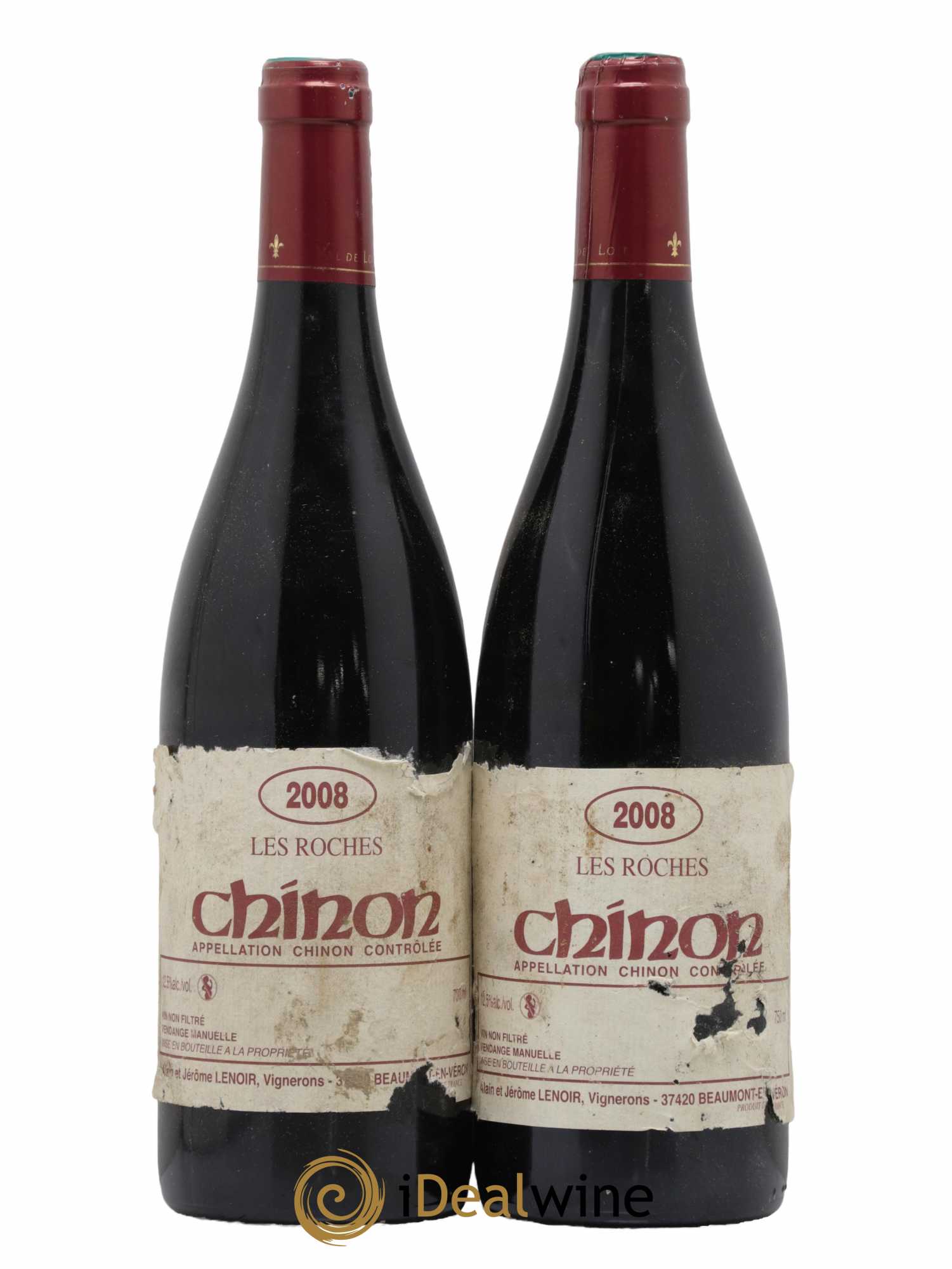Chinon Les Roches Lenoir (Domaine) 2008 - Lot de 2 bouteilles - 0