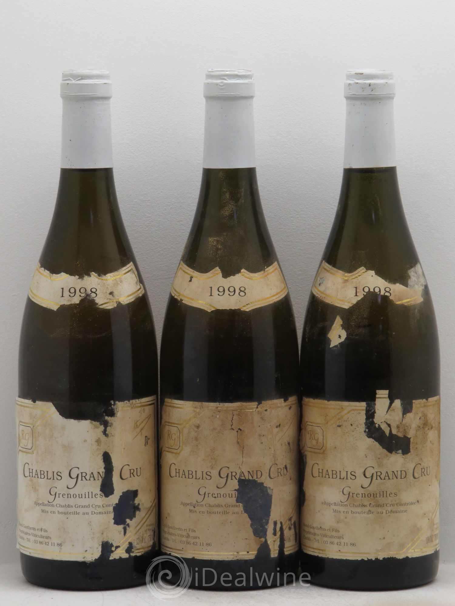 Chablis Grand Cru Gautherin 1998 - Posten von 3 Flaschen - 0
