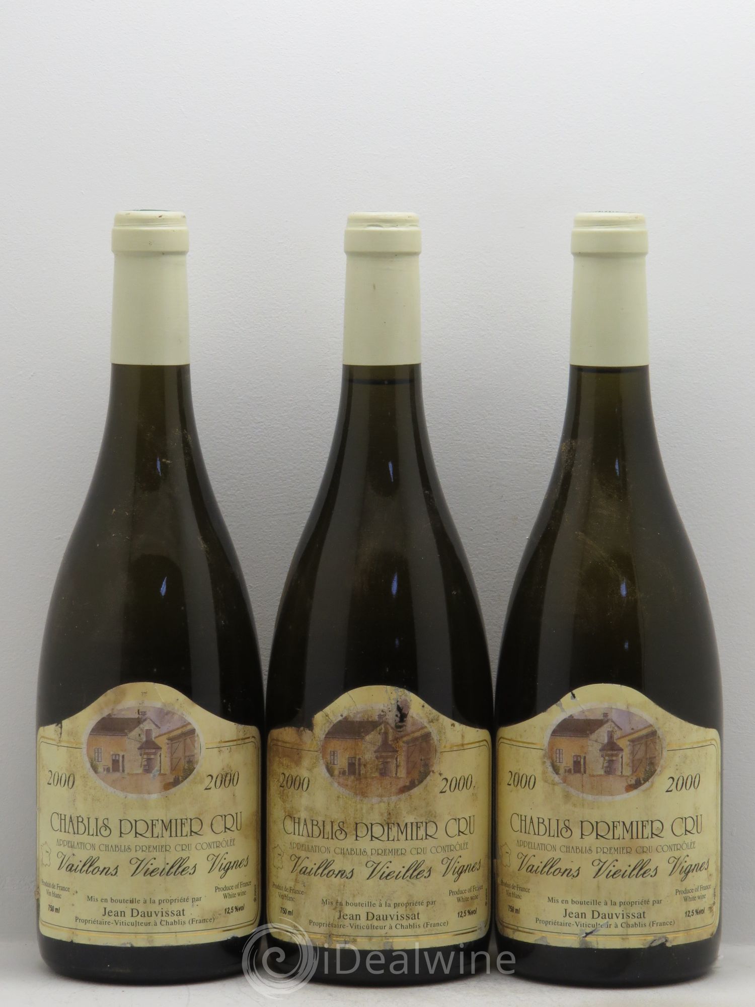 Chablis 1er Cru Vieilles Vignes Jean Dauvissat 2000 - Posten von 3 Flaschen - 0