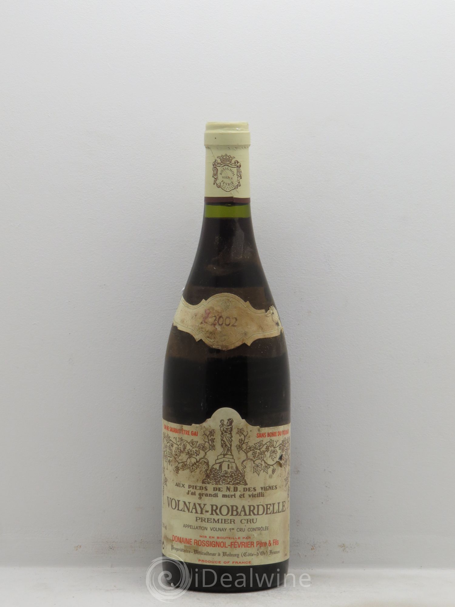 Volnay 1er Cru Rossignol Février 2002 - Lot de 1 bouteille - 0