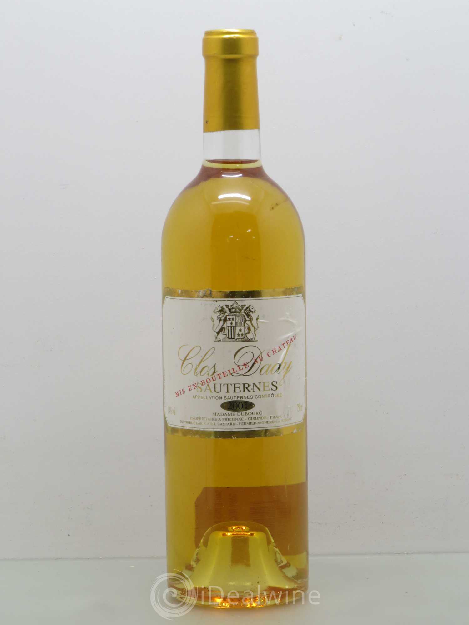 Sauternes Clos Dady 2001 - Posten von 1 Flasche - 0