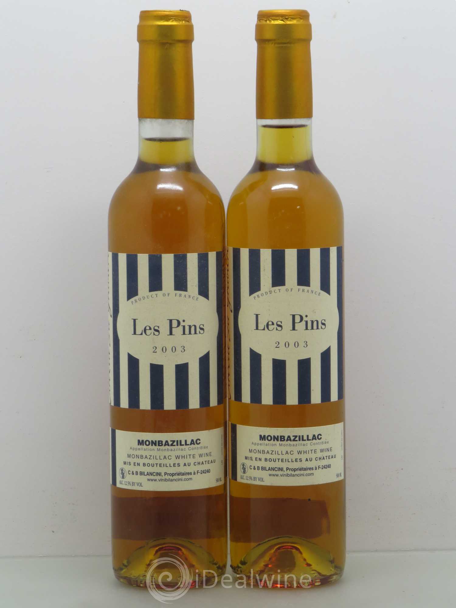 Monbazillac Château Tirecul La Gravière Bruno et Claudie Bilancini 2003 - Lotto di 2 bottiglie - 0