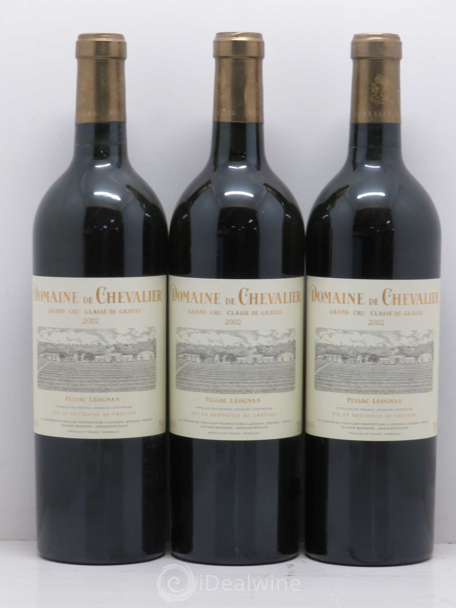 Domaine de Chevalier Cru Classé de Graves 2002 - Lot de 3 bouteilles - 0