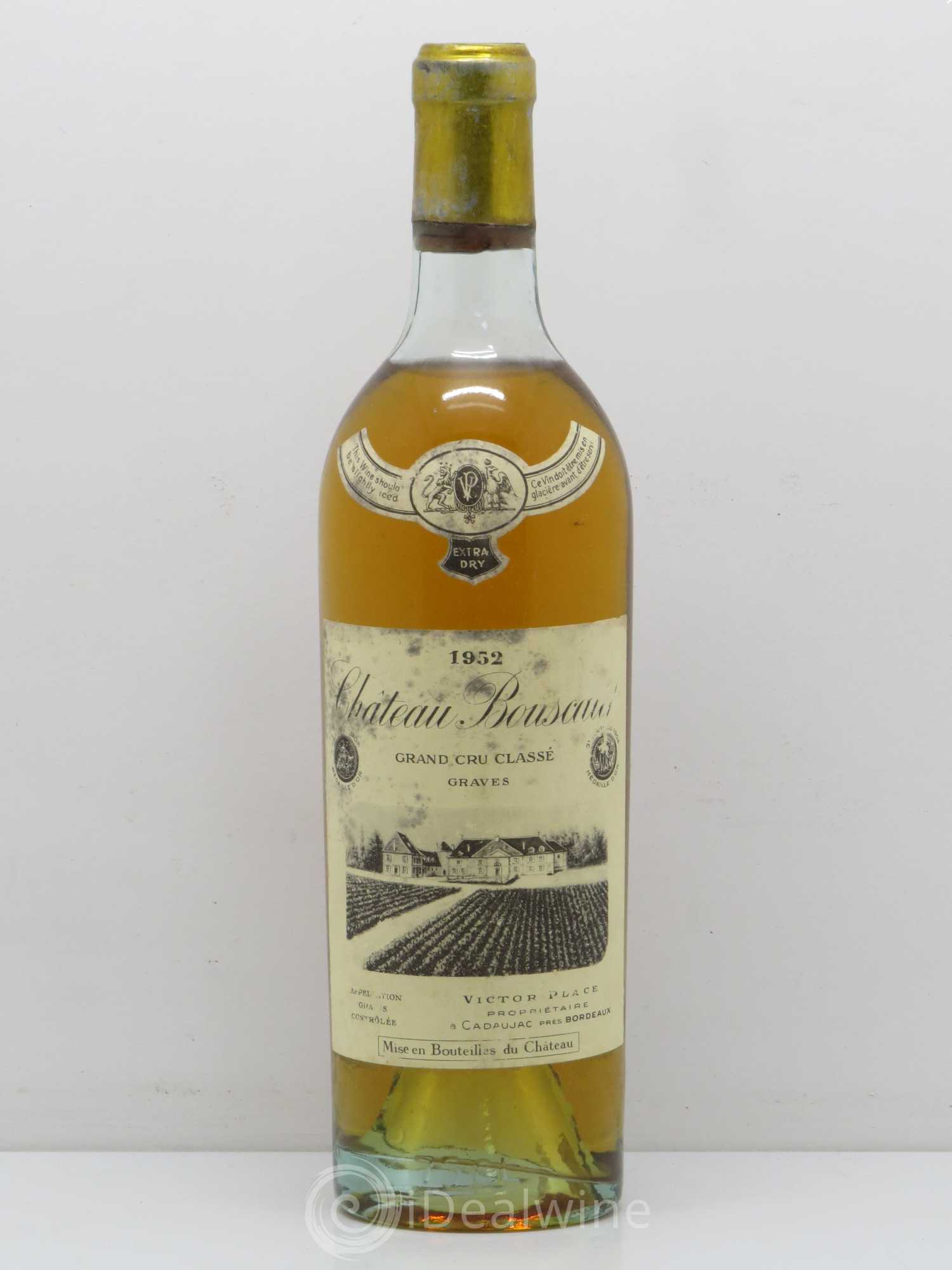 Château Bouscaut Cru Classé de Graves 1952 - Lot de 1 bouteille - 0