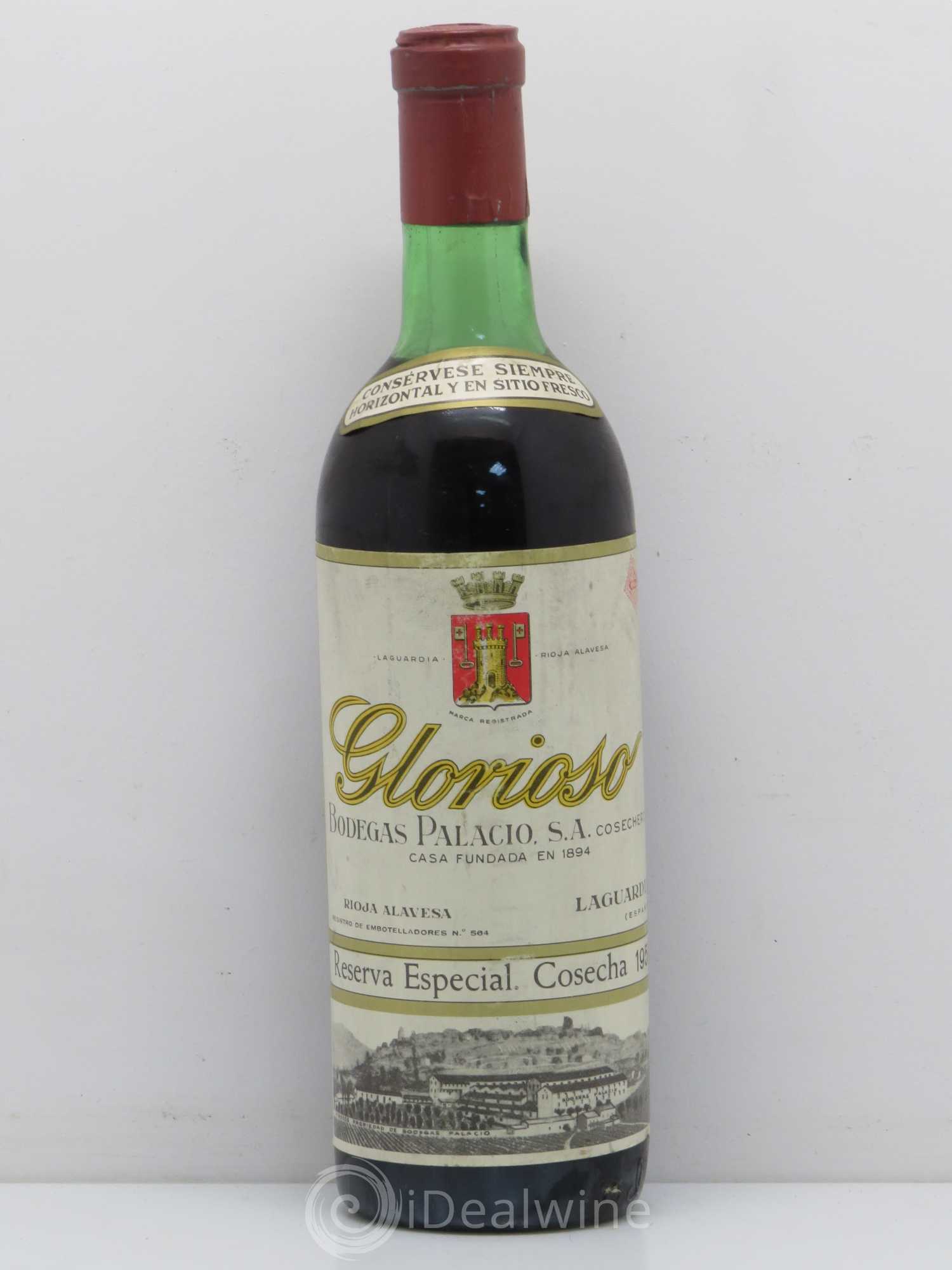 Rioja DOCA Bodegas Palacio Glorioso Reserva Especial 1959 - Lot de 1 bouteille - 0